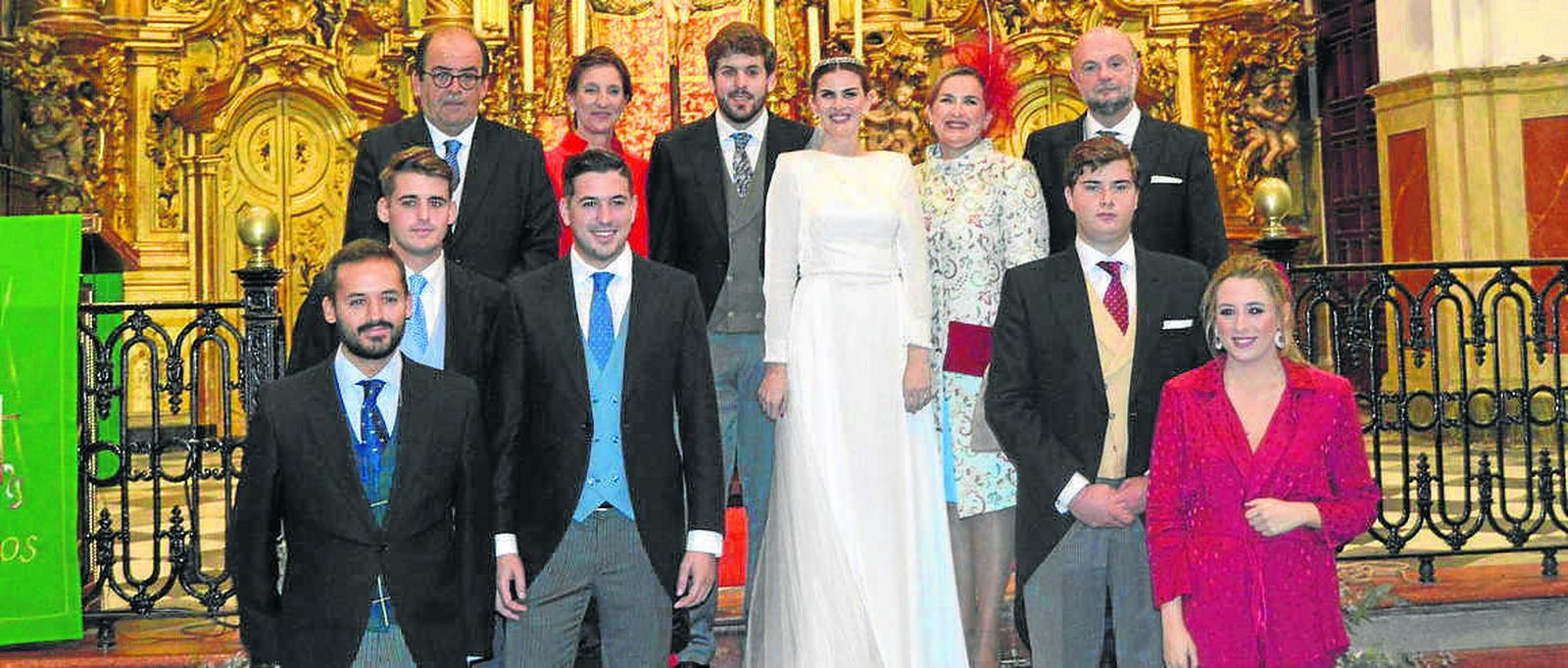 El matrimonio Maira-Jiménez, con Celia Mañueco, Rafael Jiménez, Eugenia González, Carlos Maira, Gonzalo Jiménez Mañueco y  los hermanos José, Miguel, Jaime y Eugenia Maira González.