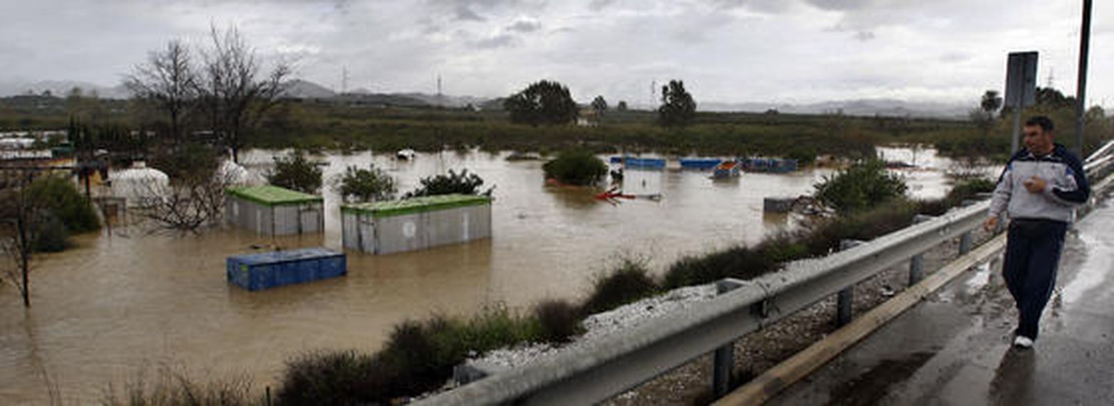 Zona de cultivos inundada en el valle del Guadalhorce.

Foto: Migue Fernández, Sergio Camacho, Agencias