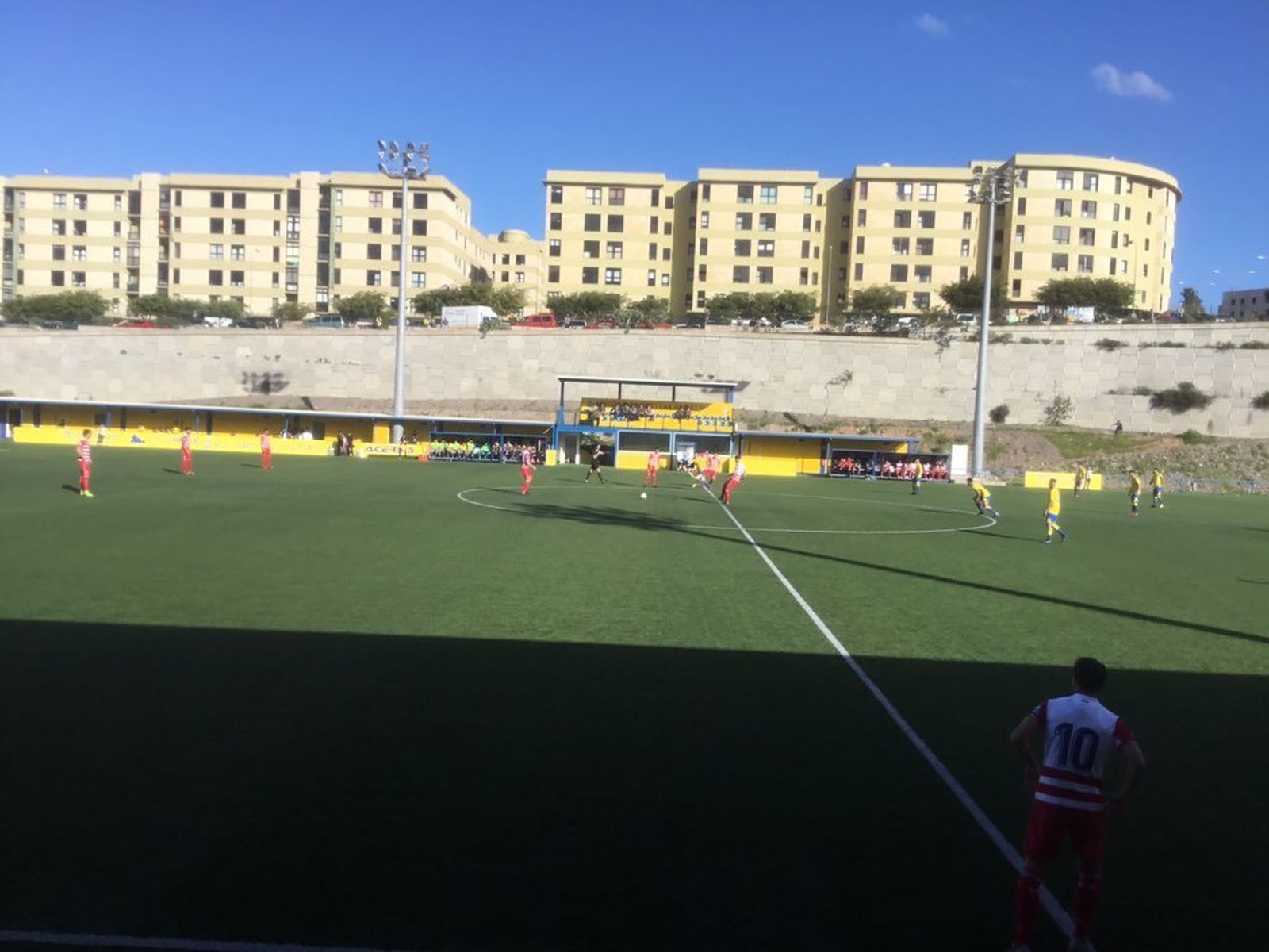 Imagen del partido disputado ayer en Las Palmas.