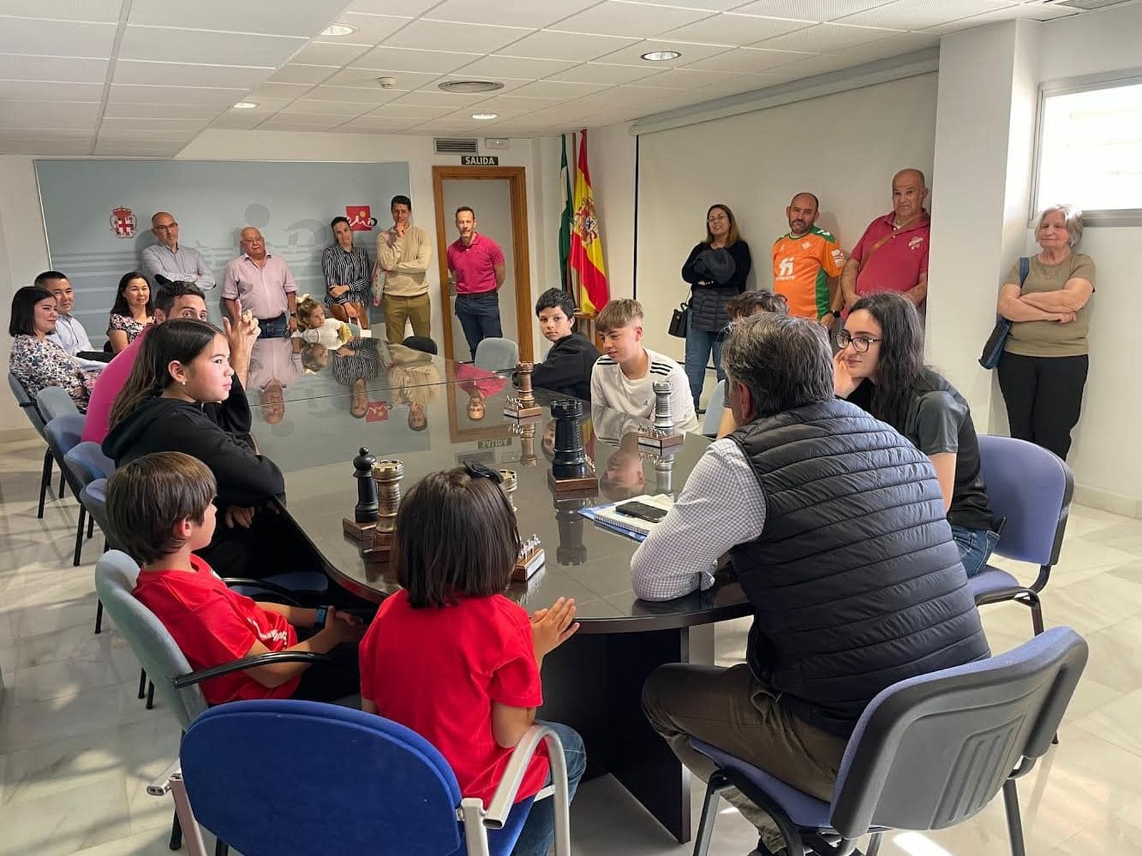 Juanjo Segura se reunió con los jugadores