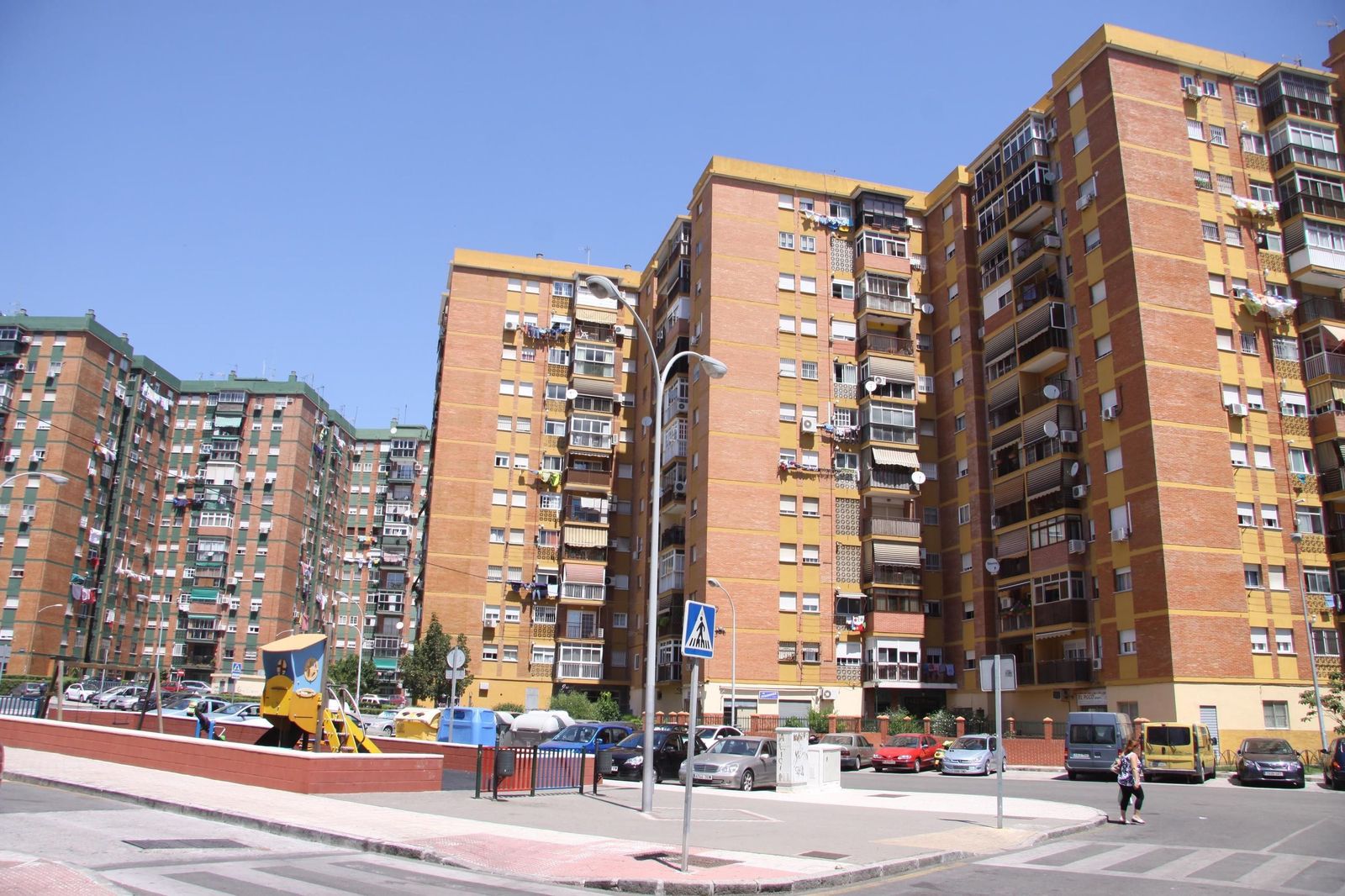 Viviendas en la barriada de El Copo.