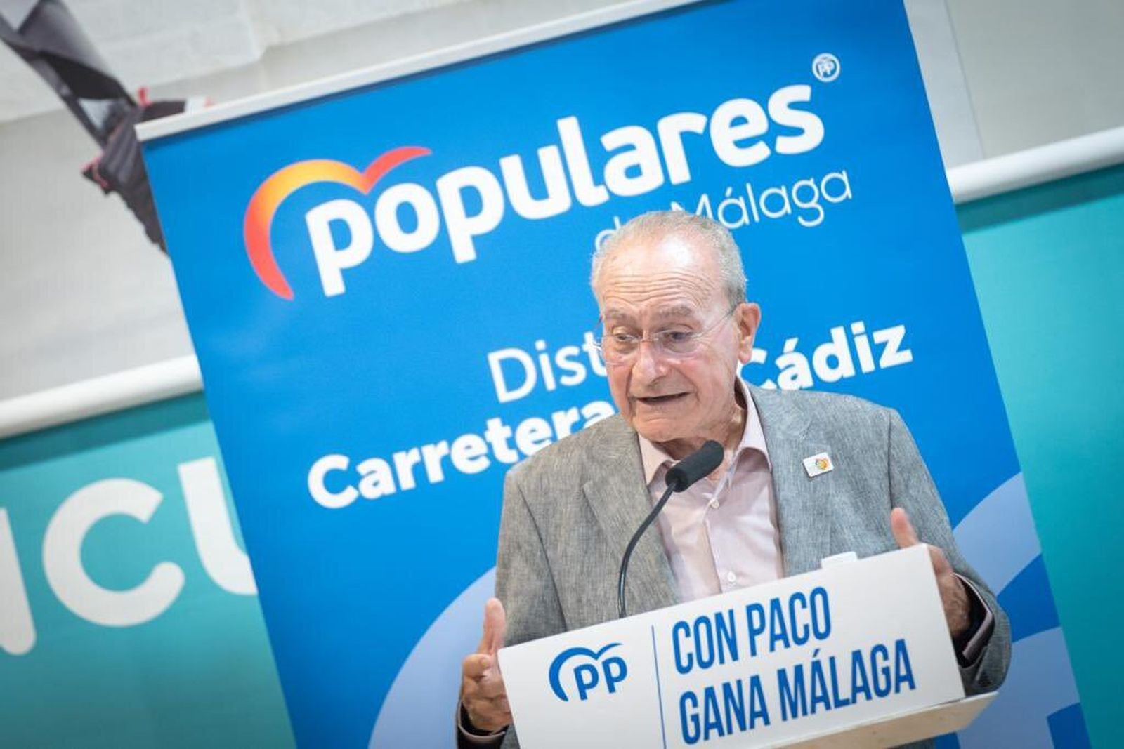 De la Torre  en un acto en Málaga