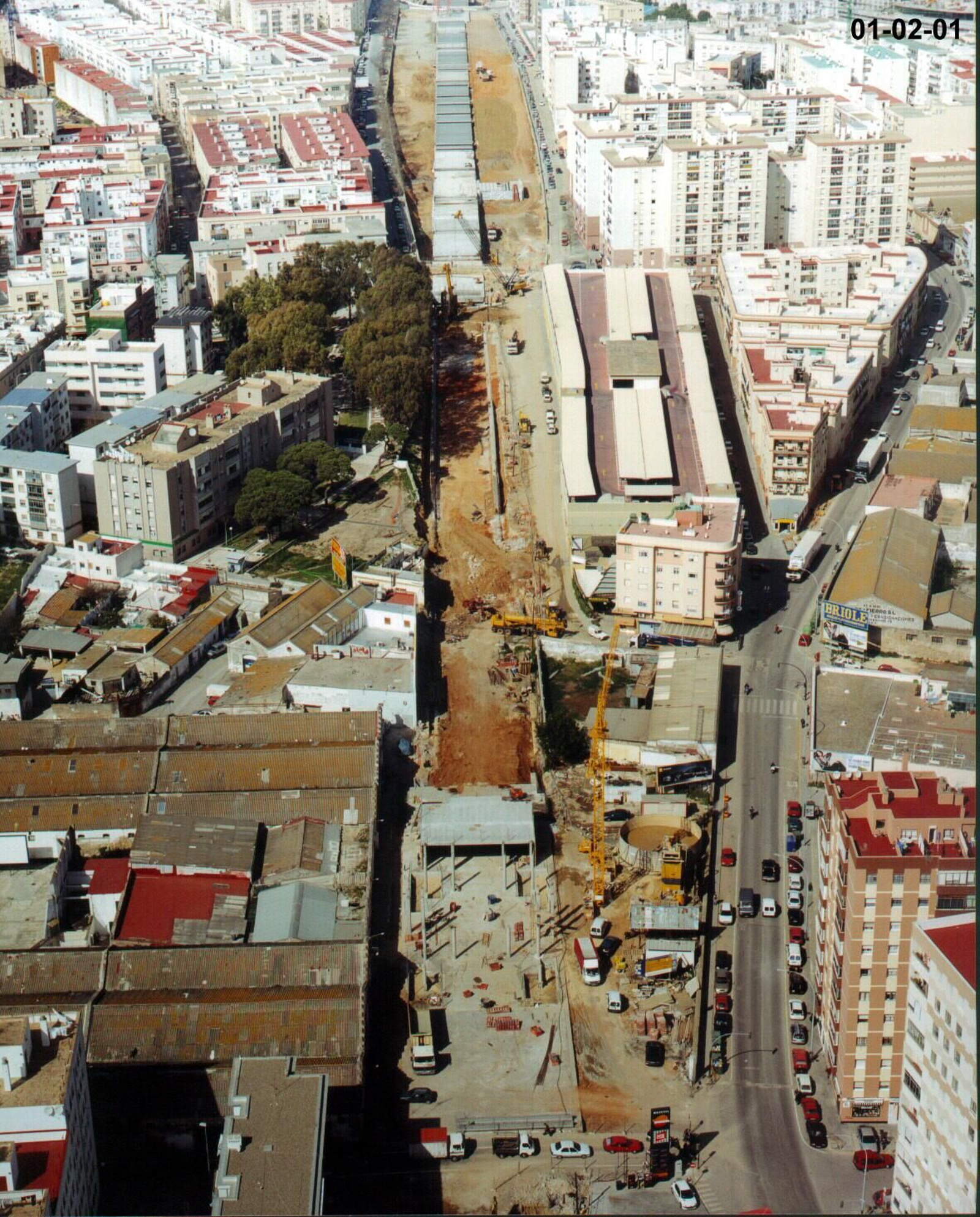 Las imágenes inéditas de las obras del soterramiento en Cádiz