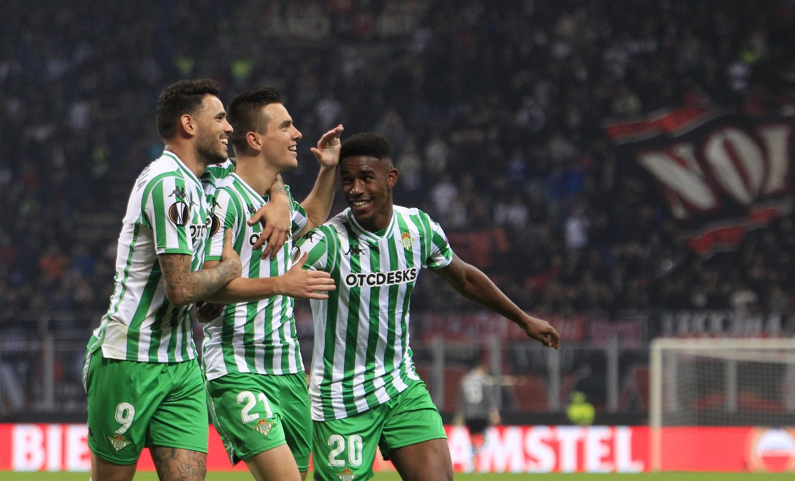 El Milan-Betis, en imágenes