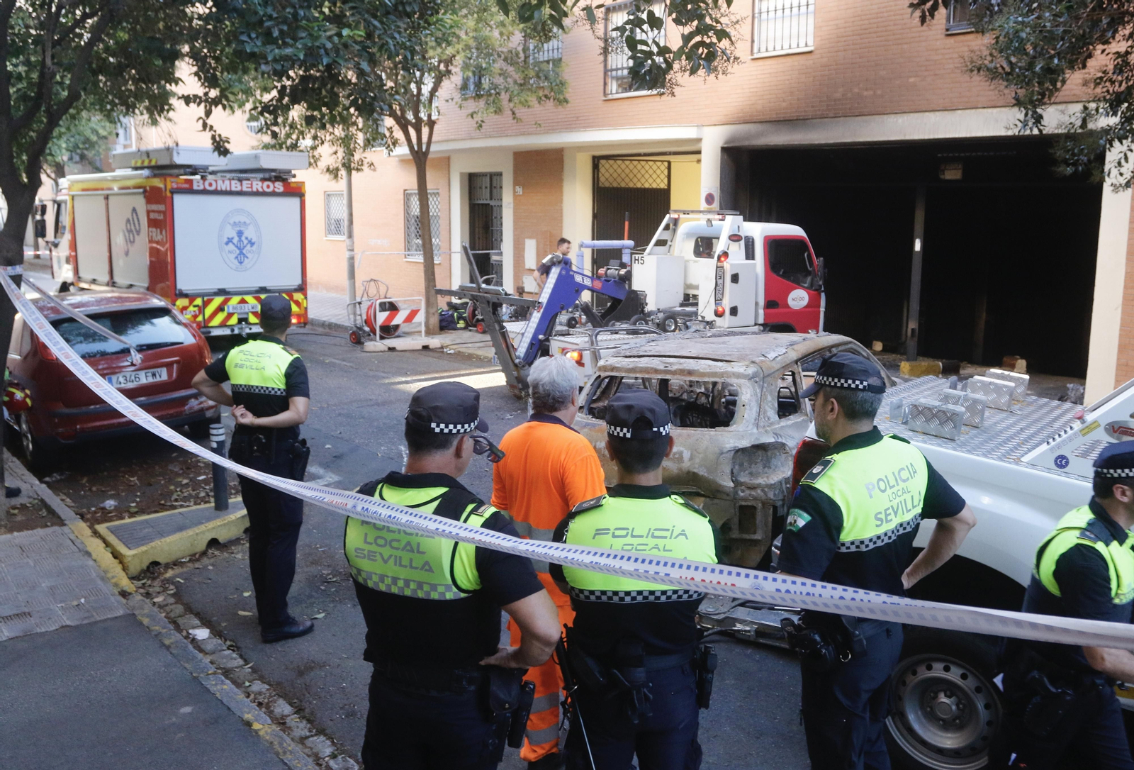 Incendio en Pino Montano