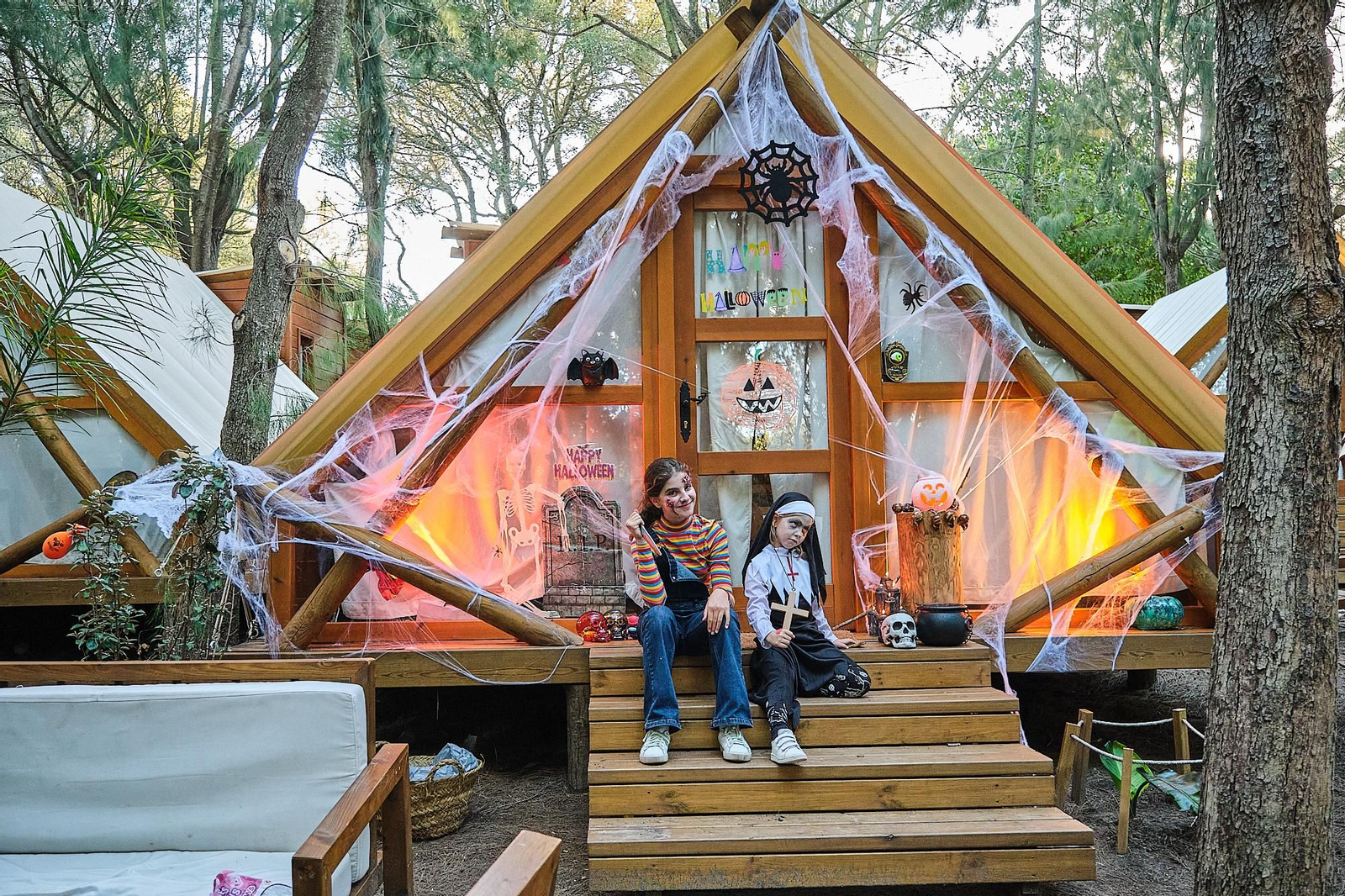 TAIGA Conil es uno de los campings de la marca donde más se disfruta de Halloween en la naturaleza