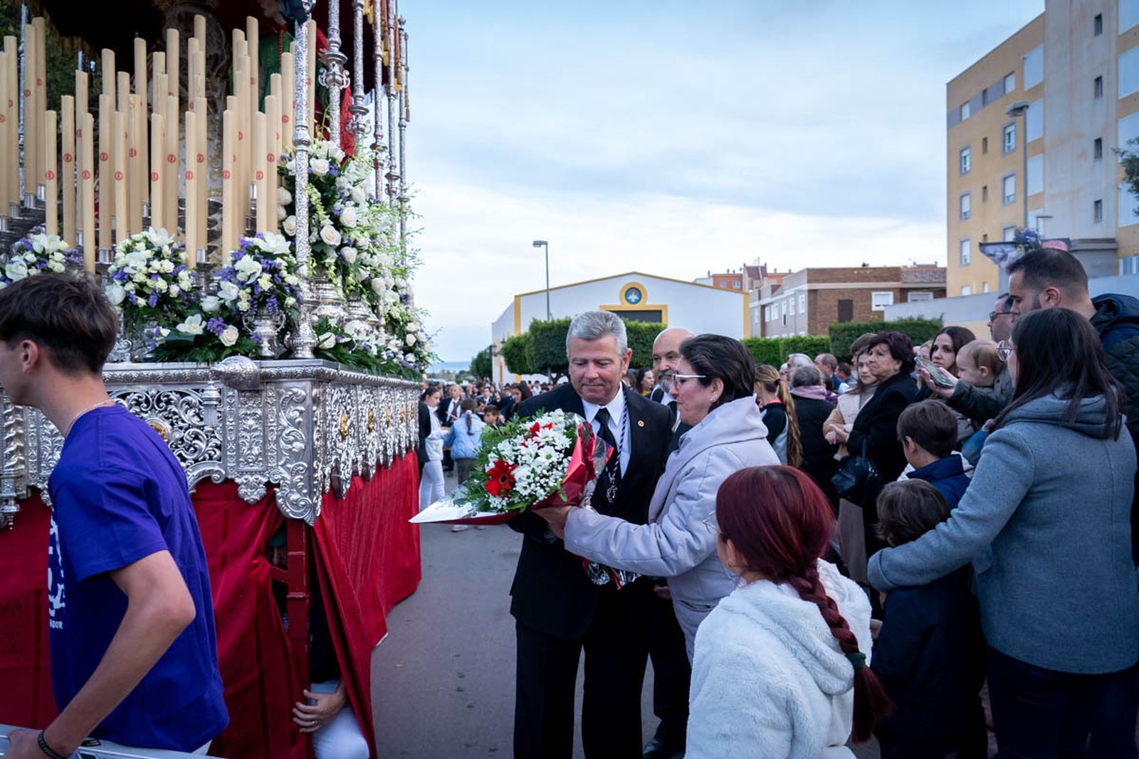La procesión del Jueves Santo en el Parador de las Hortichuelas, en imágenes