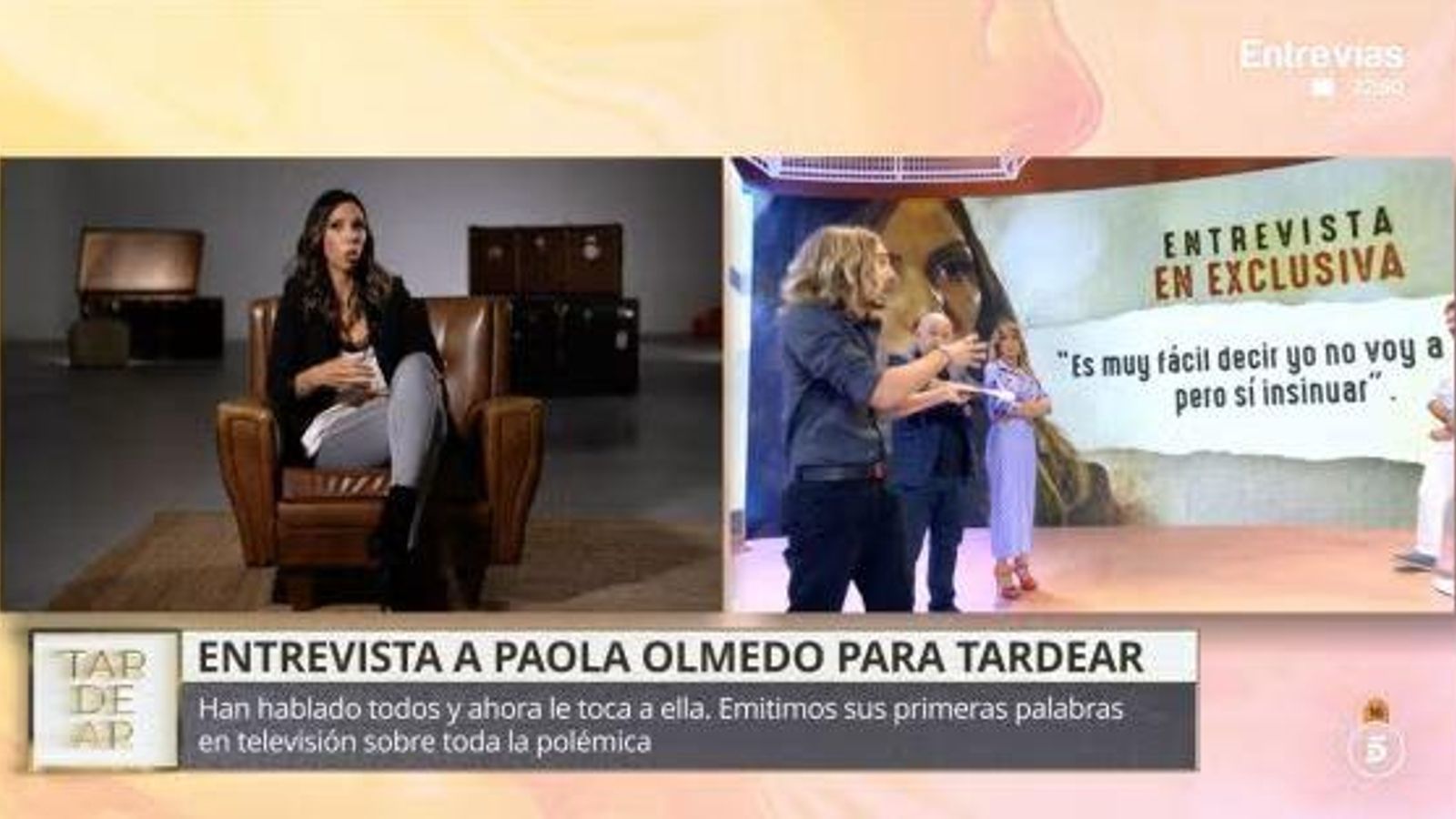 Entrevista de Paola Olmedo en el programa 'TardeAR'