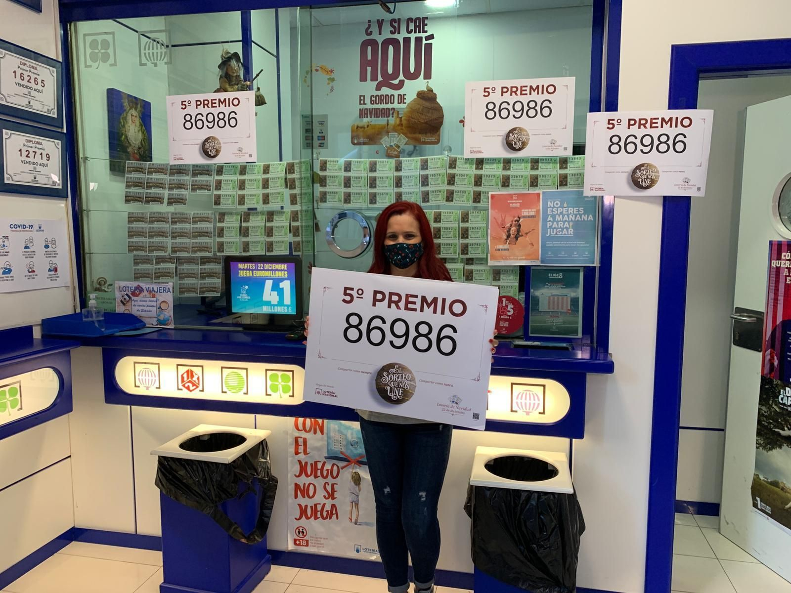 El quinto 86986 se ha vendido en la calle Victoria de Málaga.