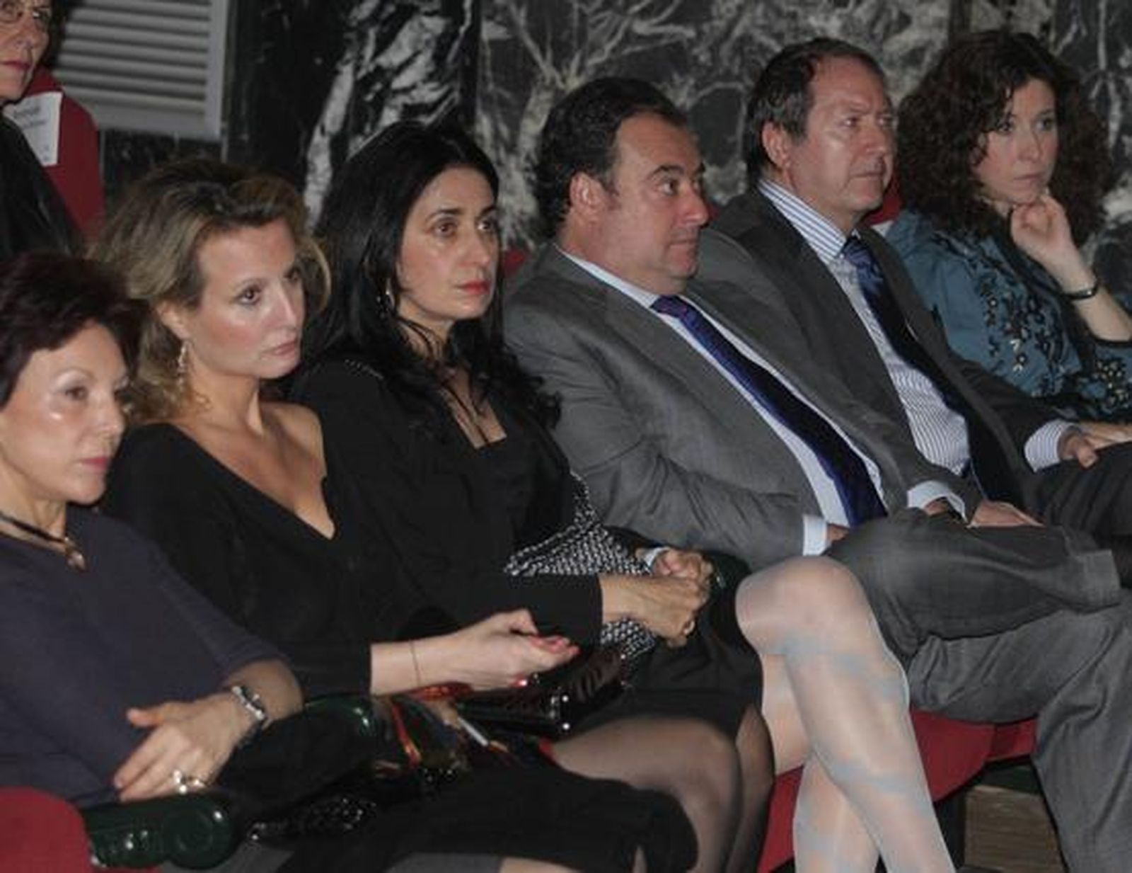 Joaquina Martínez de Salazar, Marita Rufino, Rosario Joly, Tomás Valiente, Juan Cano y Rosa Castillejo.