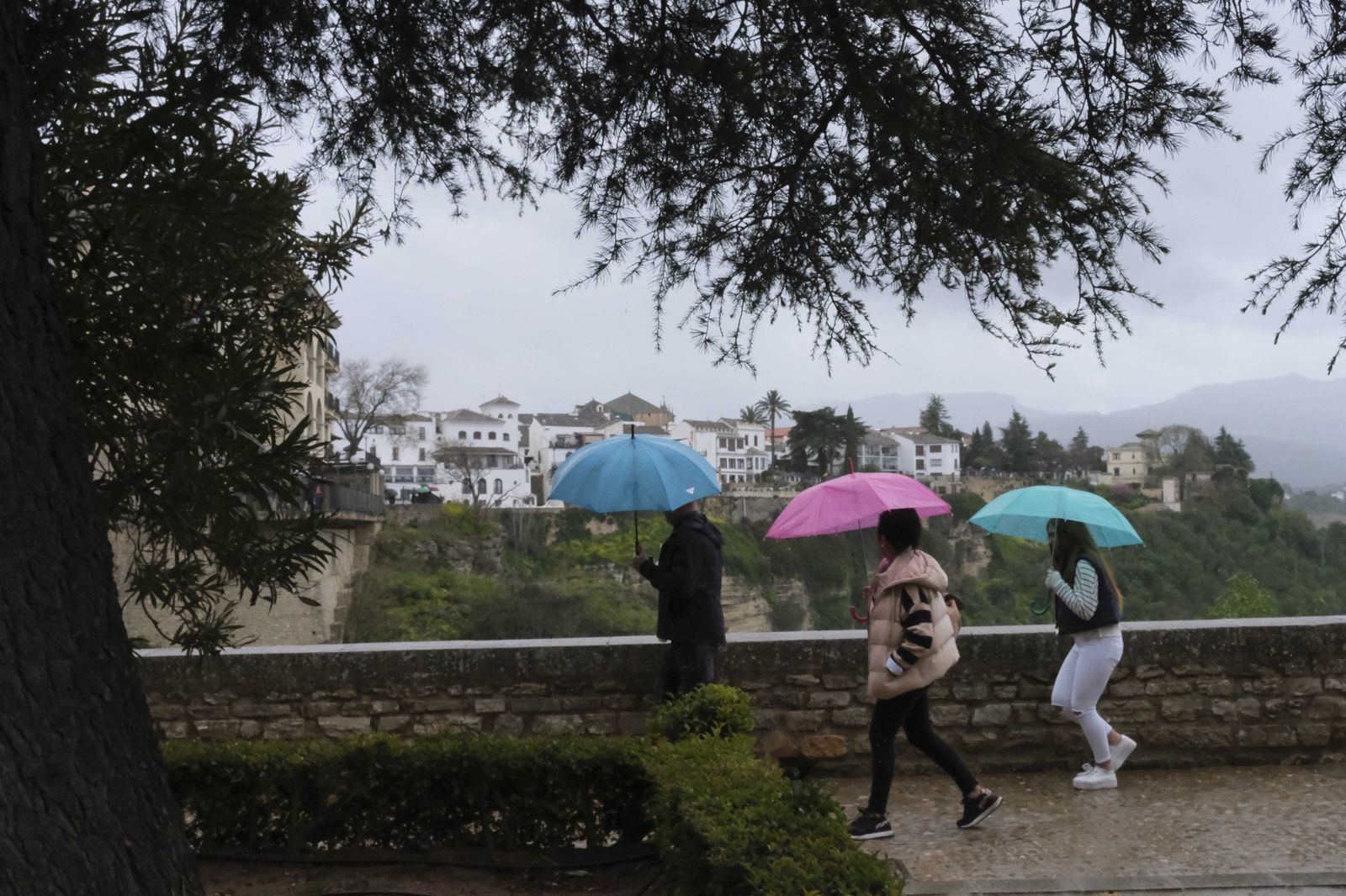 Las fotos del regreso de la lluvia a Ronda