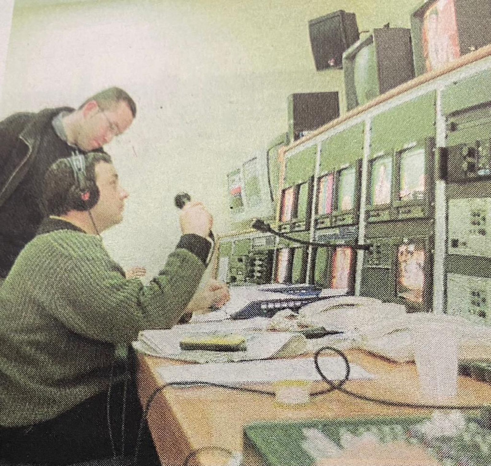 Un operador de televisión el día del gran apagón