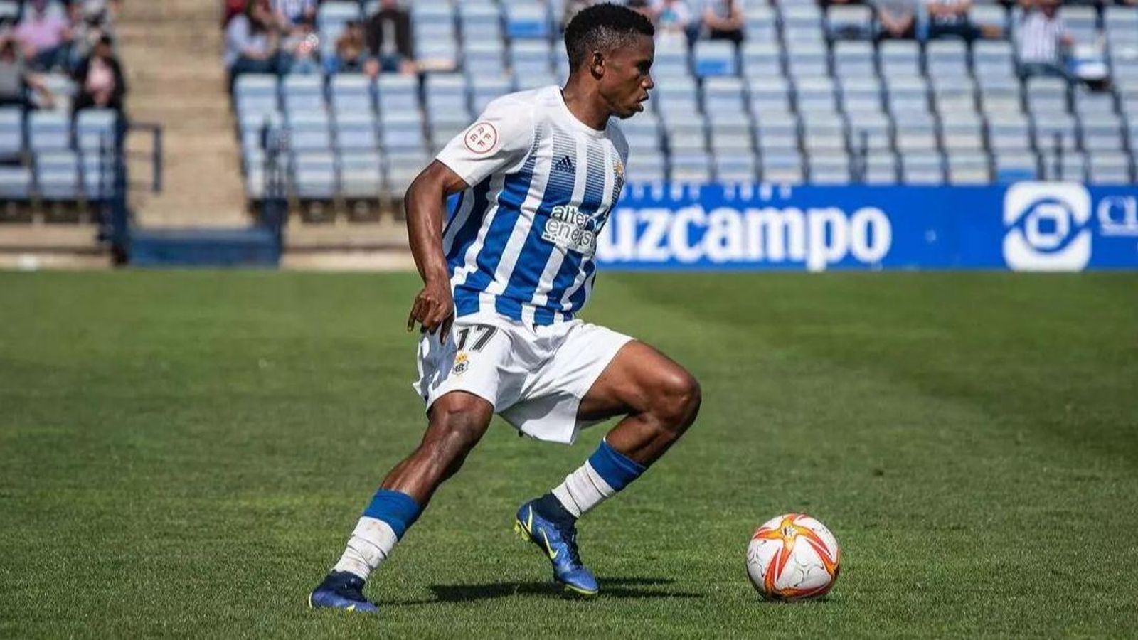 Peter, en su etapa como jugador del Recreativo de Huelva.