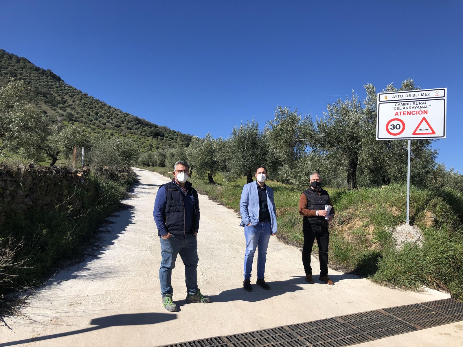 Manuel Olmo y José Porras visitan el camino.