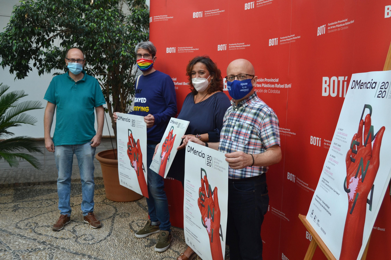 Presentación del cartel de la muestra de arte DMencia.