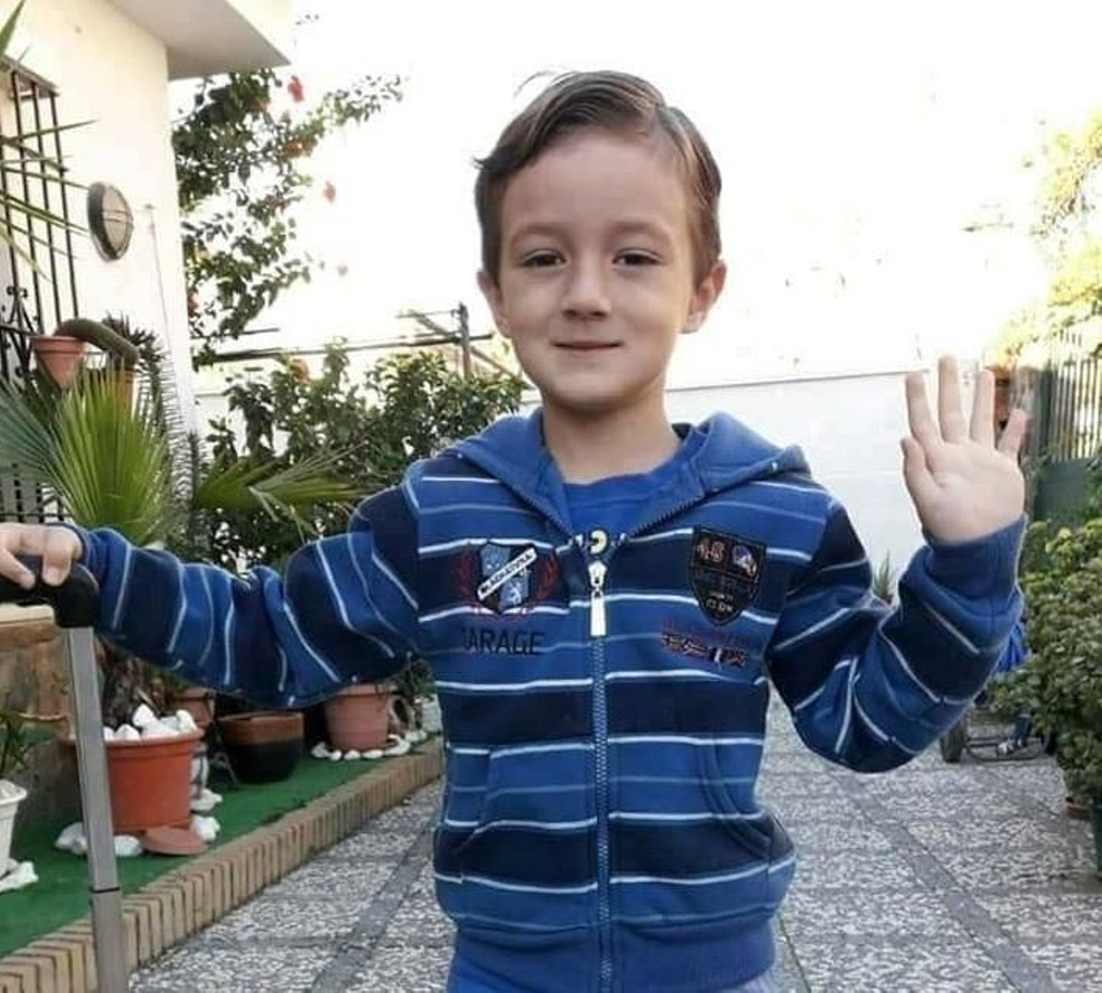 Foto del menor difundida por los familiares por redes sociales en la mañana de hoy