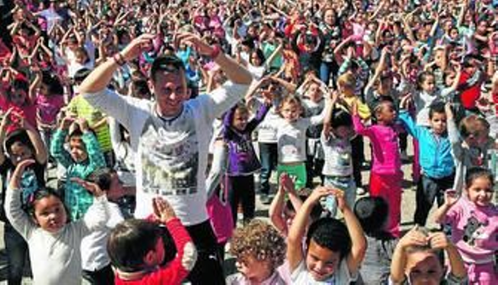 Niños de todas las edades participaron en esta multitudinaria actividad cargada de mensaje.