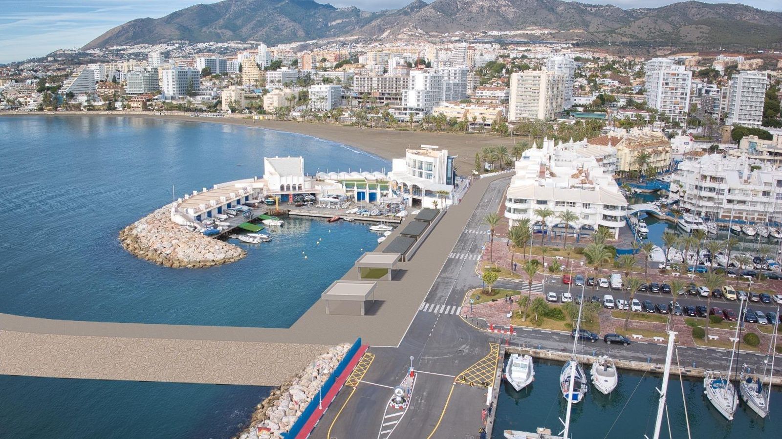 Vista del Puerto Deportivo de Benalmádena.