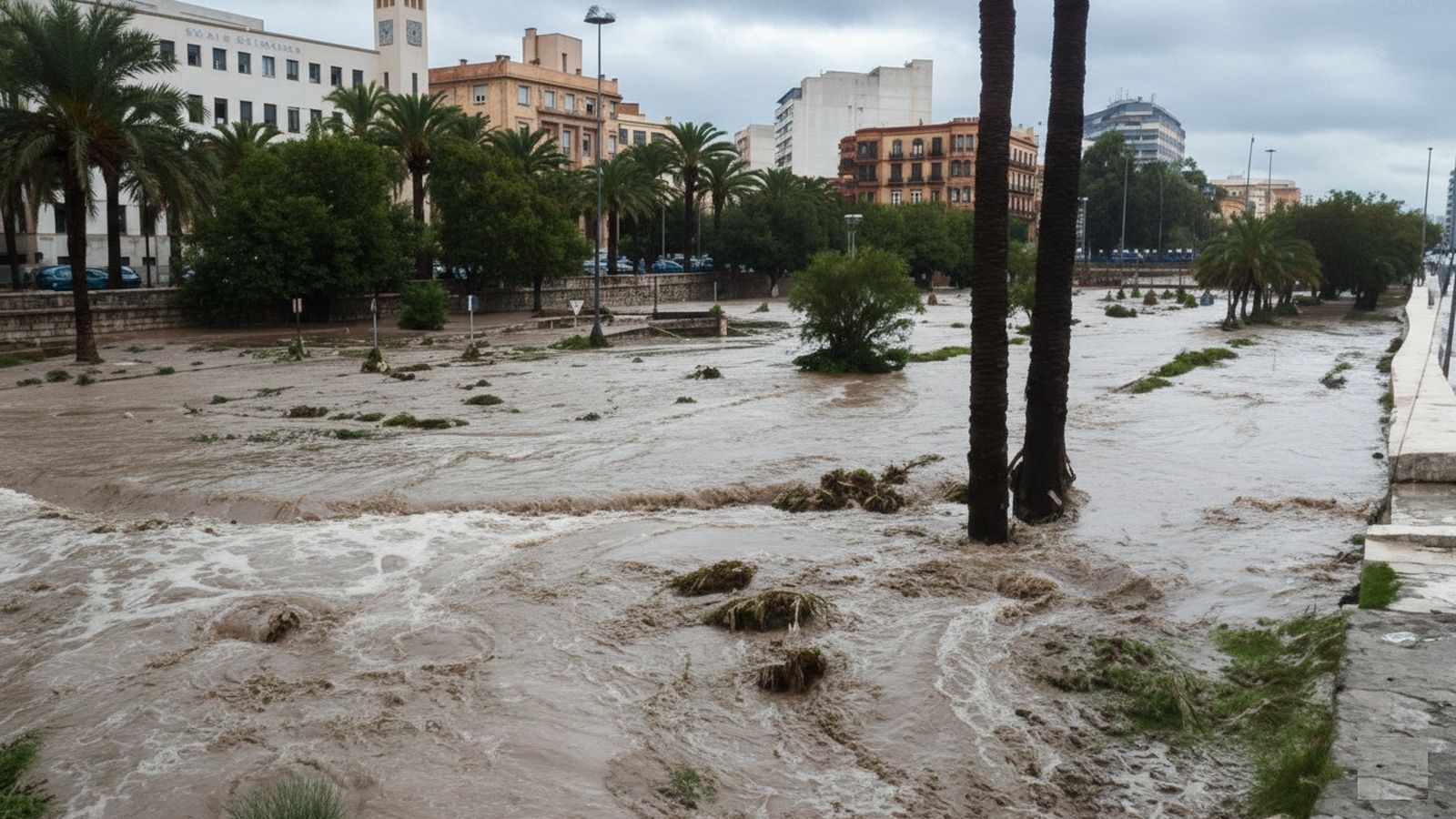 En octubre de 1970, una fuerte tromba de agua descargó sobre la capital y su entorno, provocando inundaciones repentinas en distintos barrios.