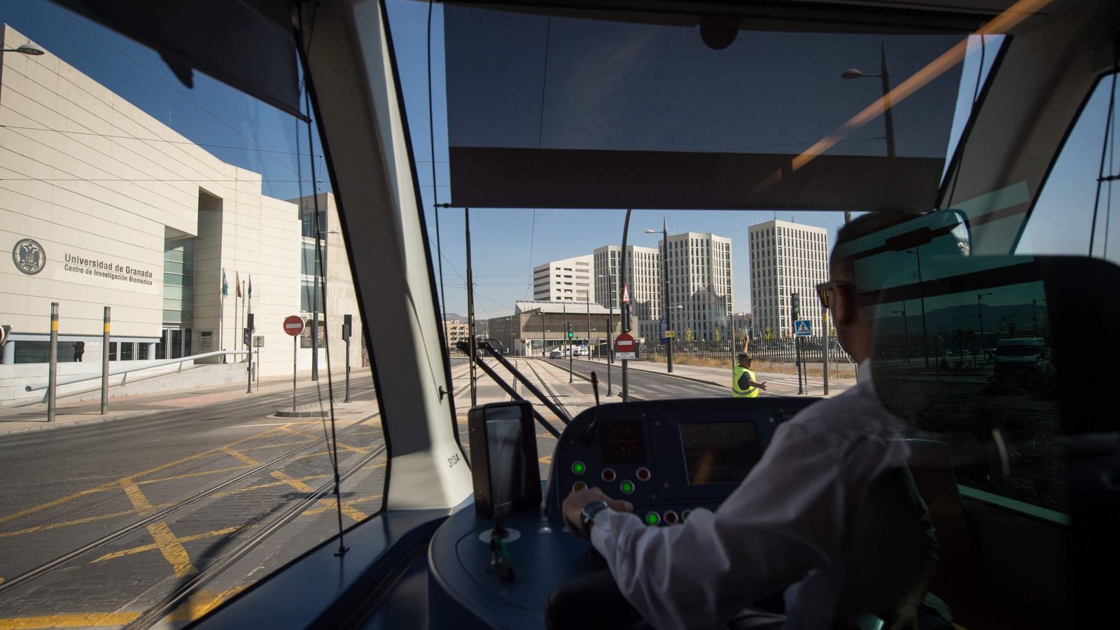 Imagen del cruce del Metro en el PTS, uno de los puntos más conflictivos