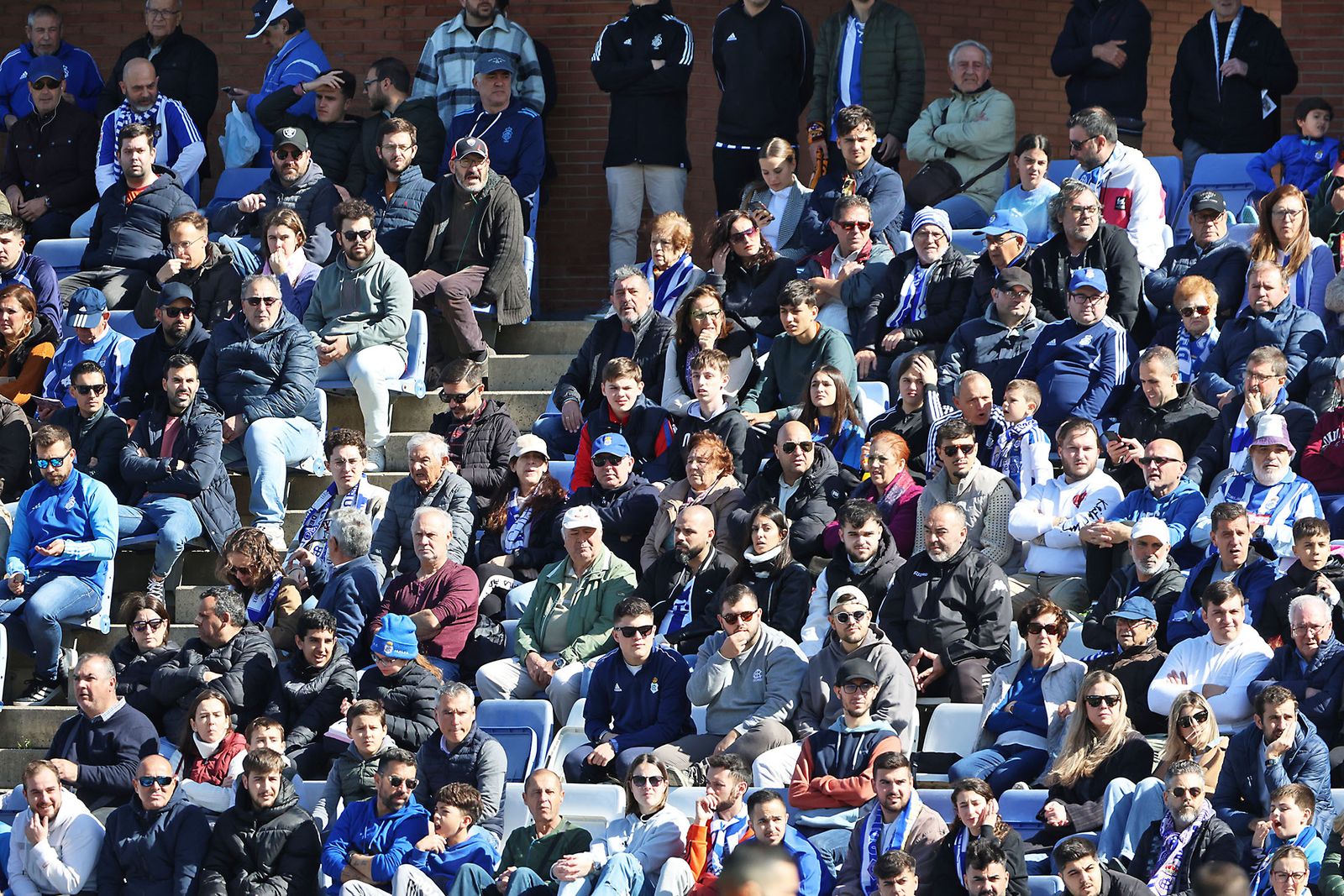 Ambiente en las gradas del Recreativo de Huelva vs AD Ceuta FC