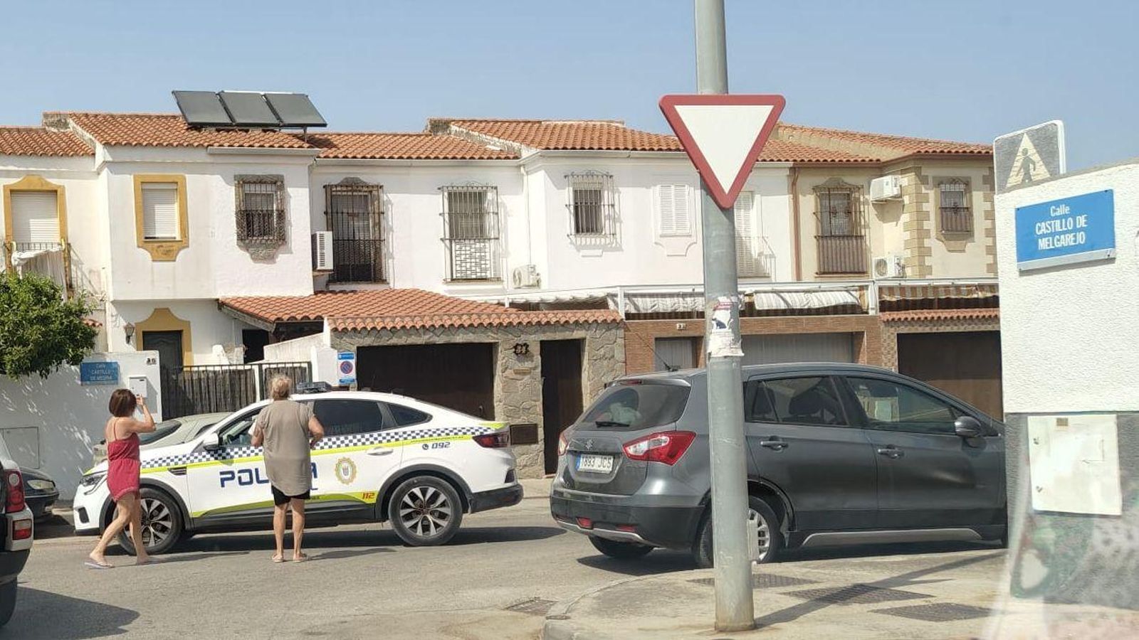 La Policía Local cortó el tráfico en Castillo de Medina.