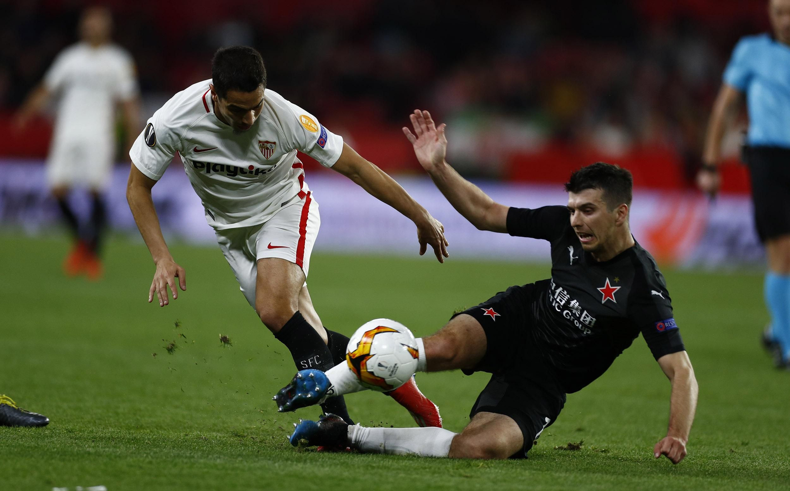 Las imágenes del Sevilla FC - Slavia de Praga