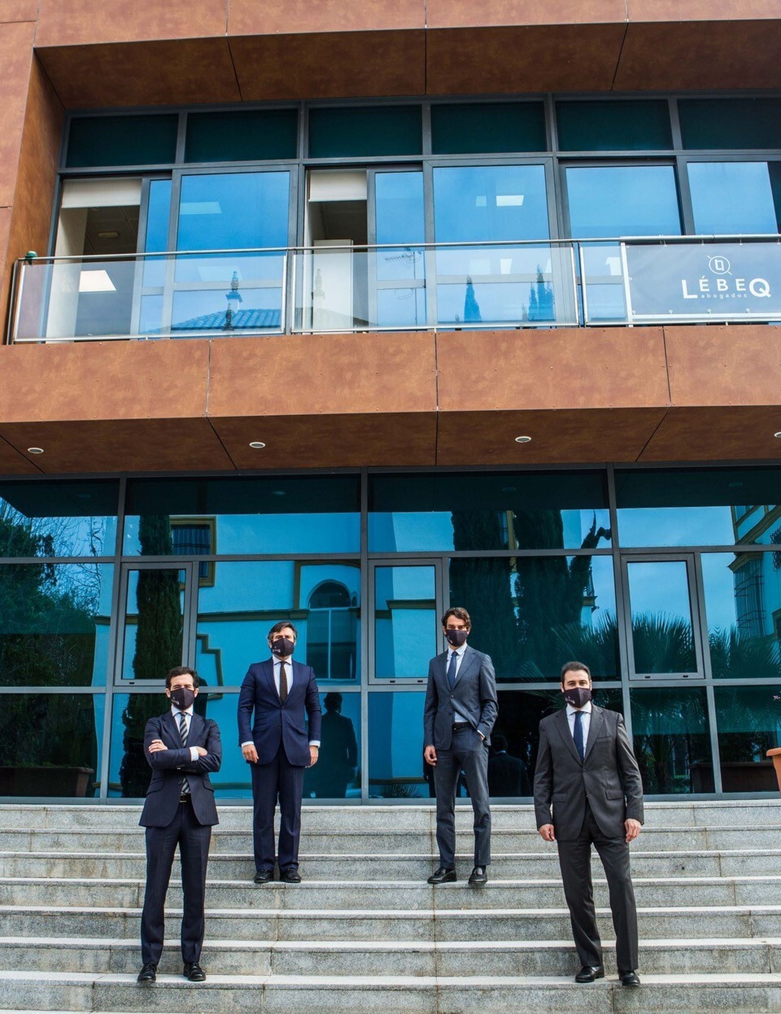 Los cuatro socios de Lébeq Abogados.