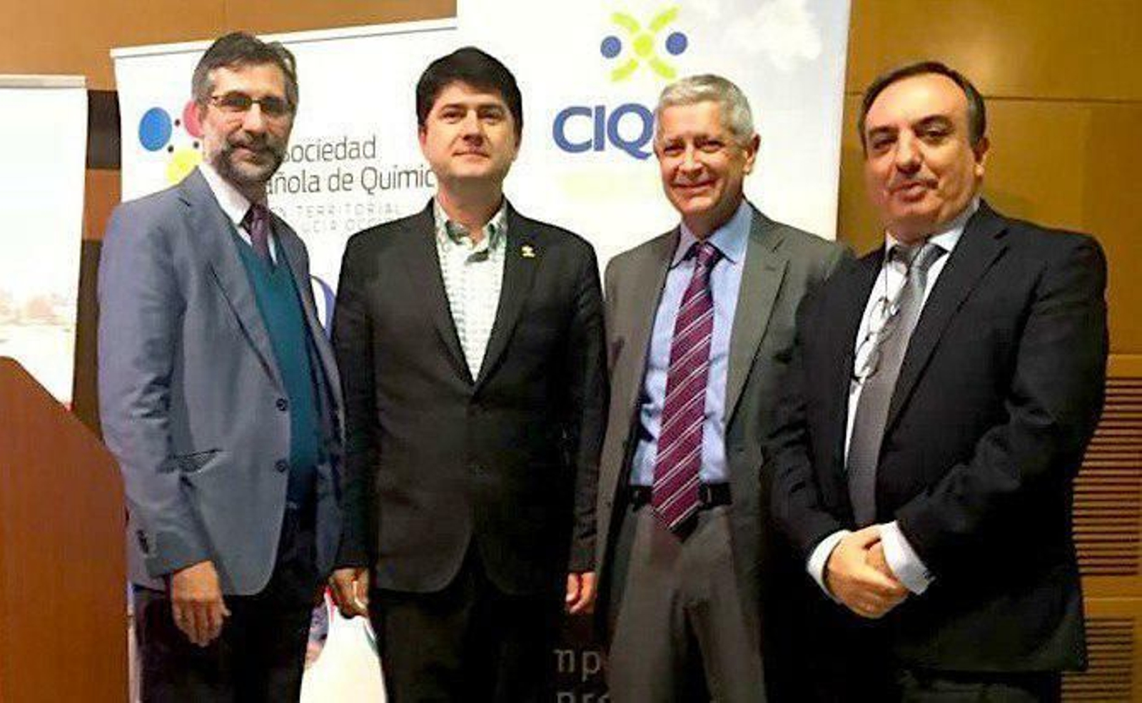 Juan Alguacil,  Javier García, Tomás Belderrain y Rafael Torronteras.