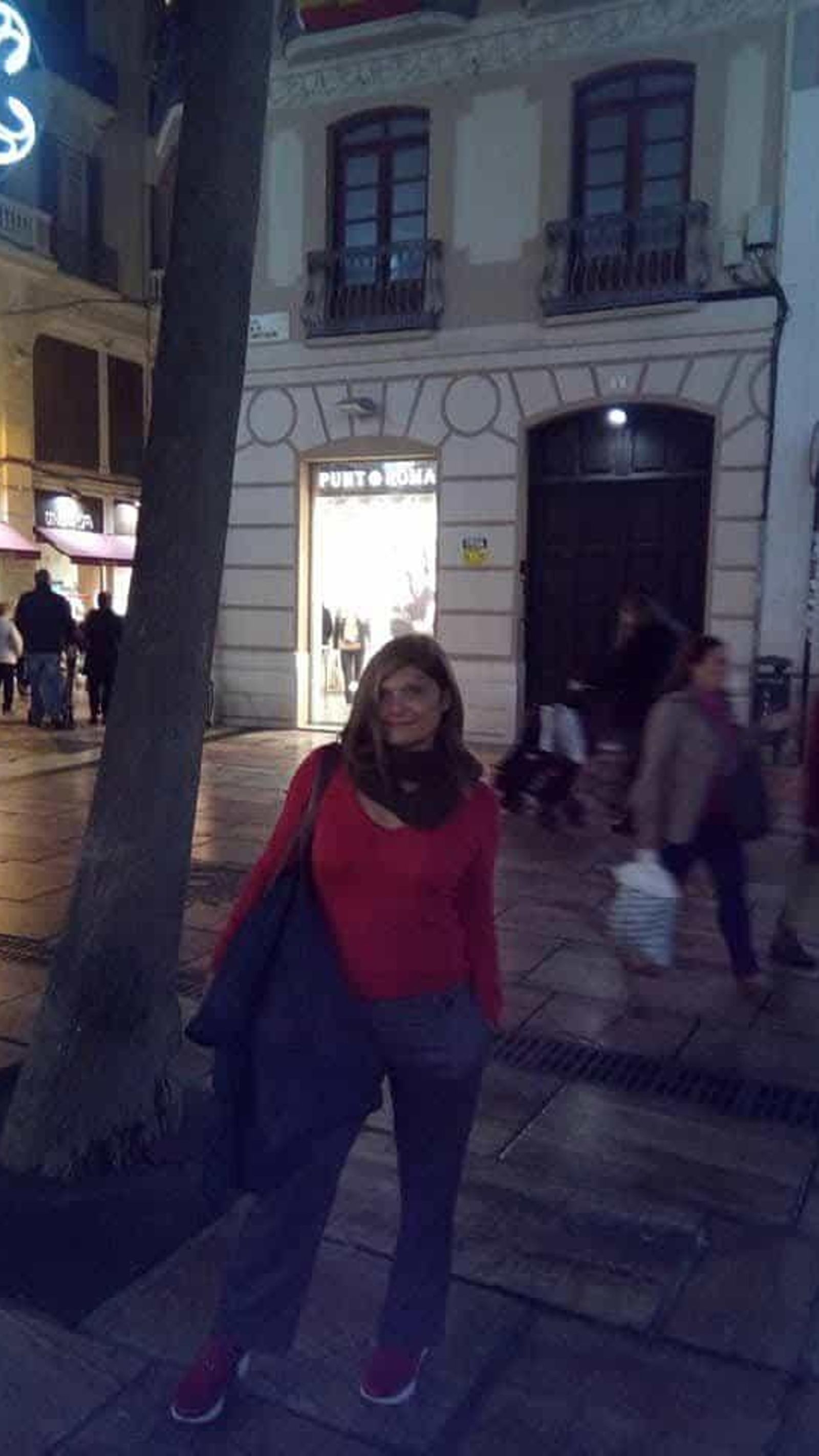 Rosa, en otra imagen captada en Málaga