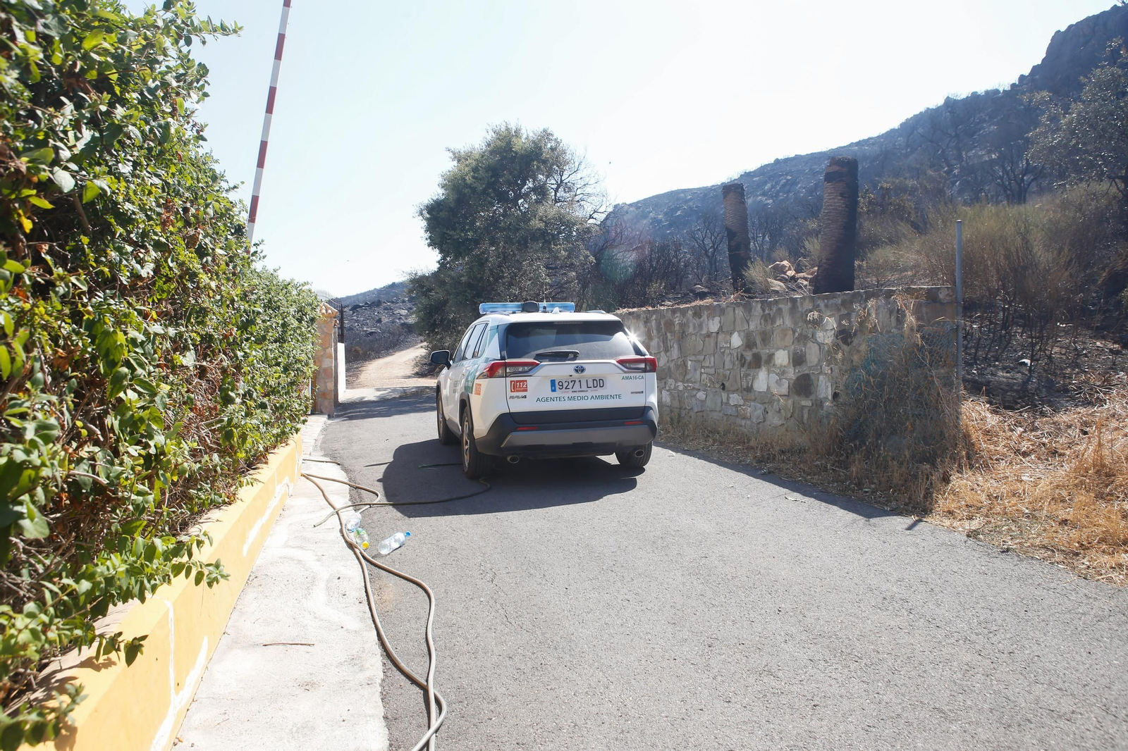 Las fotos de los efectos del incendio forestal en la Sierra de la Plata y Atlanterra, en Tarifa