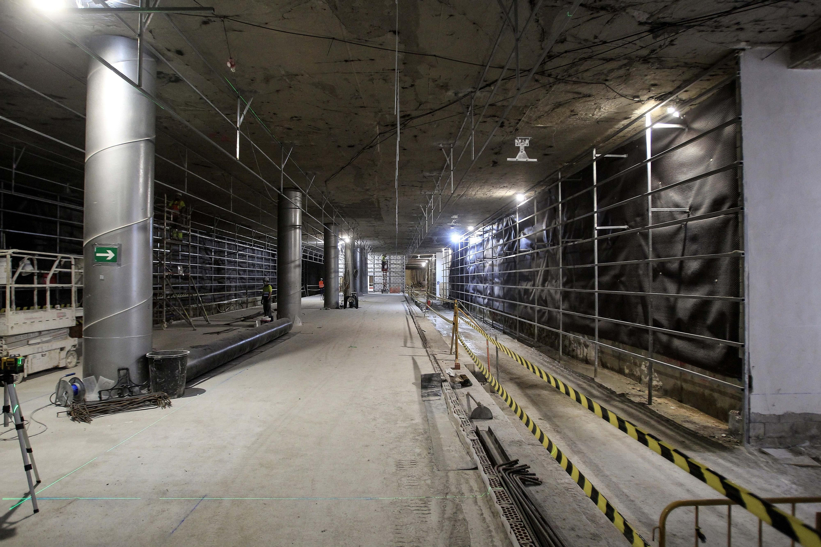 Fotos del avance de los trabajos del Metro de Málaga