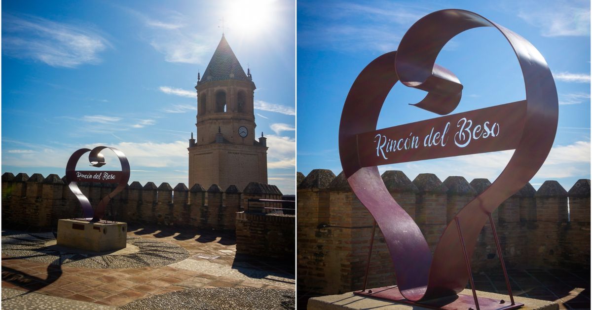 Este pueblo de Málaga se ha convertido en el más romántico por San Valentín por su rincón del beso