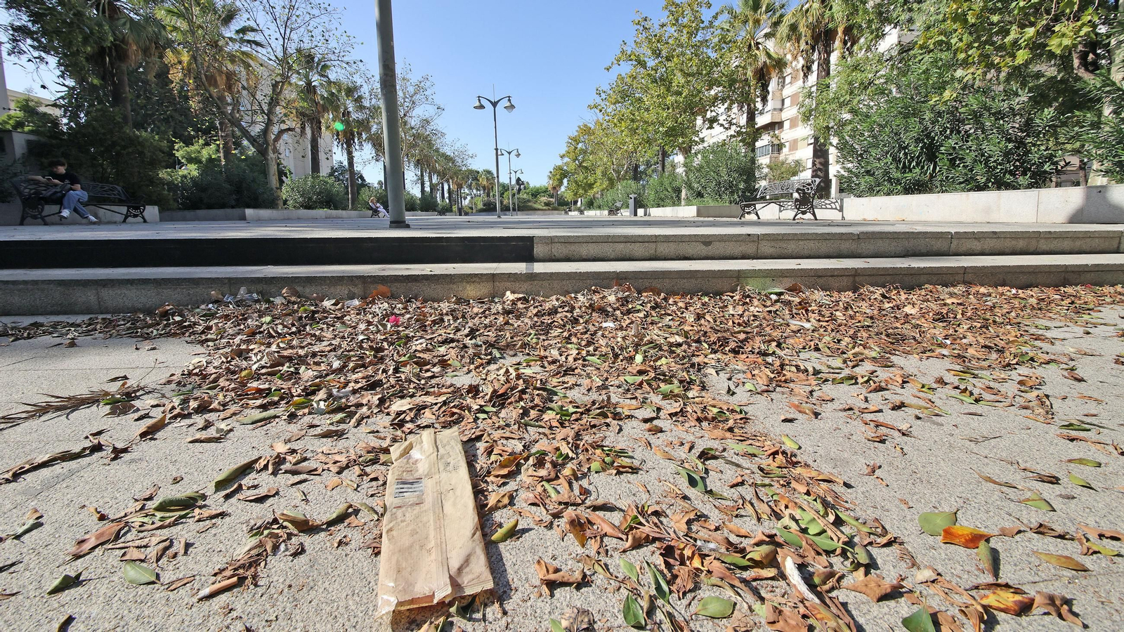 Así está la Plaza del Caballo, que va a ser adecentada por el Ayuntamiento de Jerez