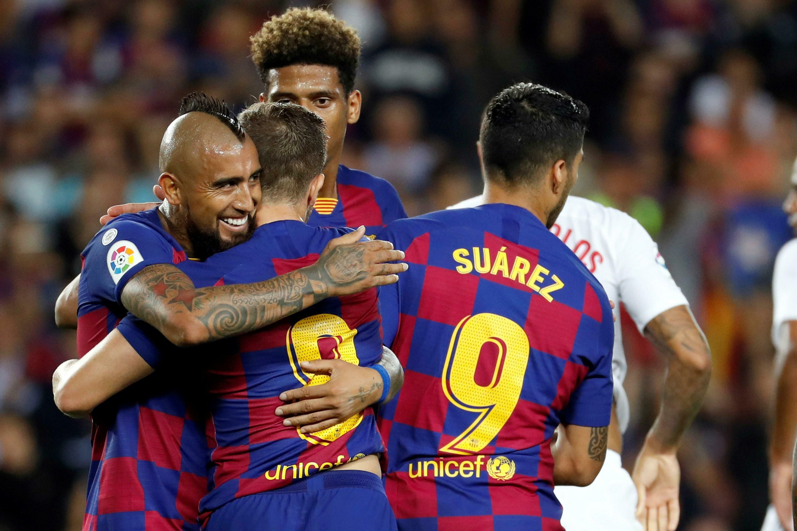 Las imágenes del Barcelona-Sevilla Las imágenes del Barcelona-Sevilla