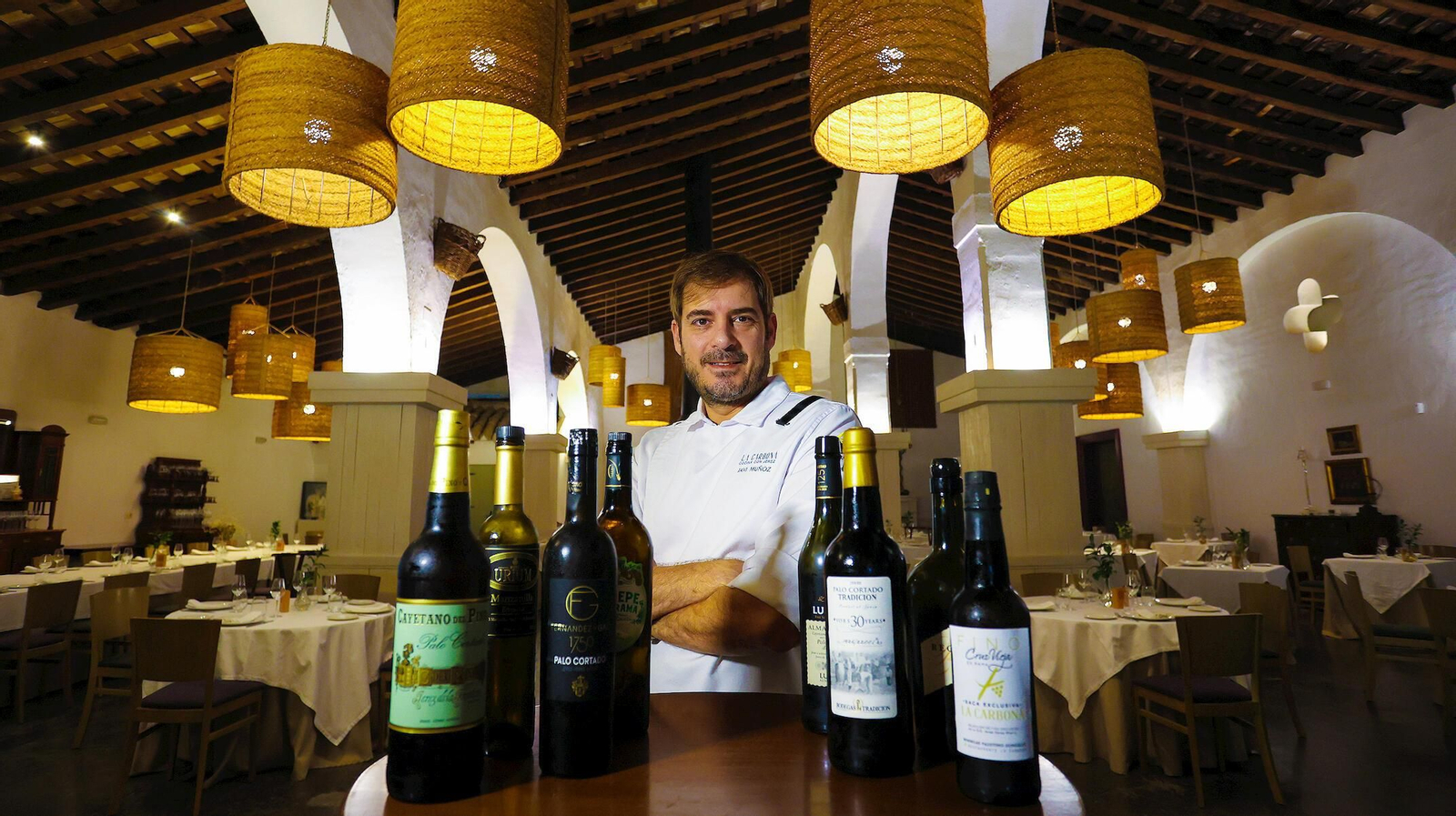 El 'Chef del sherry' en el restaurante La Carboná.