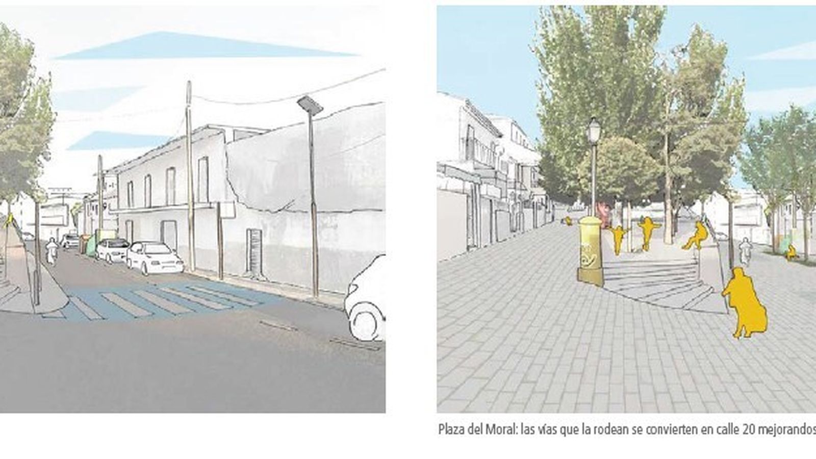 Intervención en la Plaza del Moral.