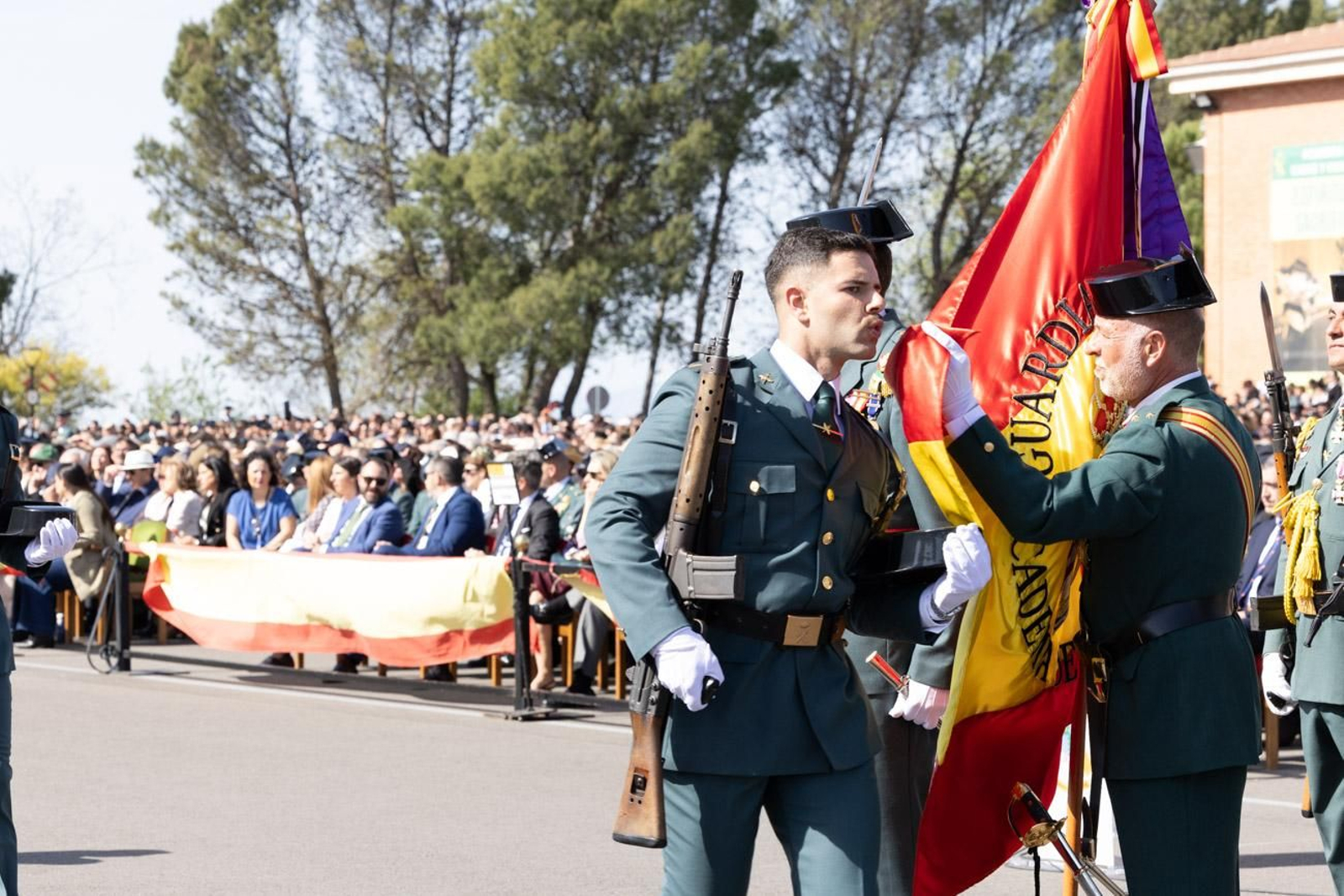Acto de jura de bandera de la 130ª promoción de guardias civiles de la Academia de Baeza