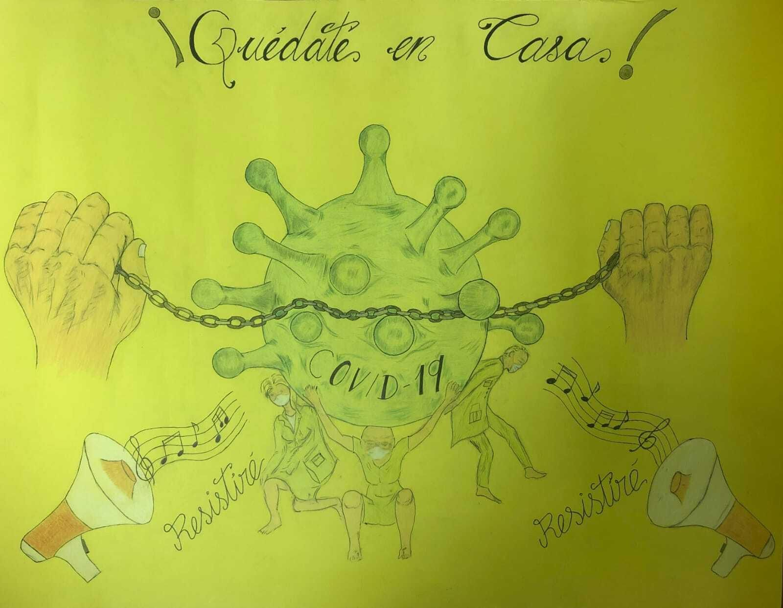 Uno de los dibujos realizados por presos de Archidona