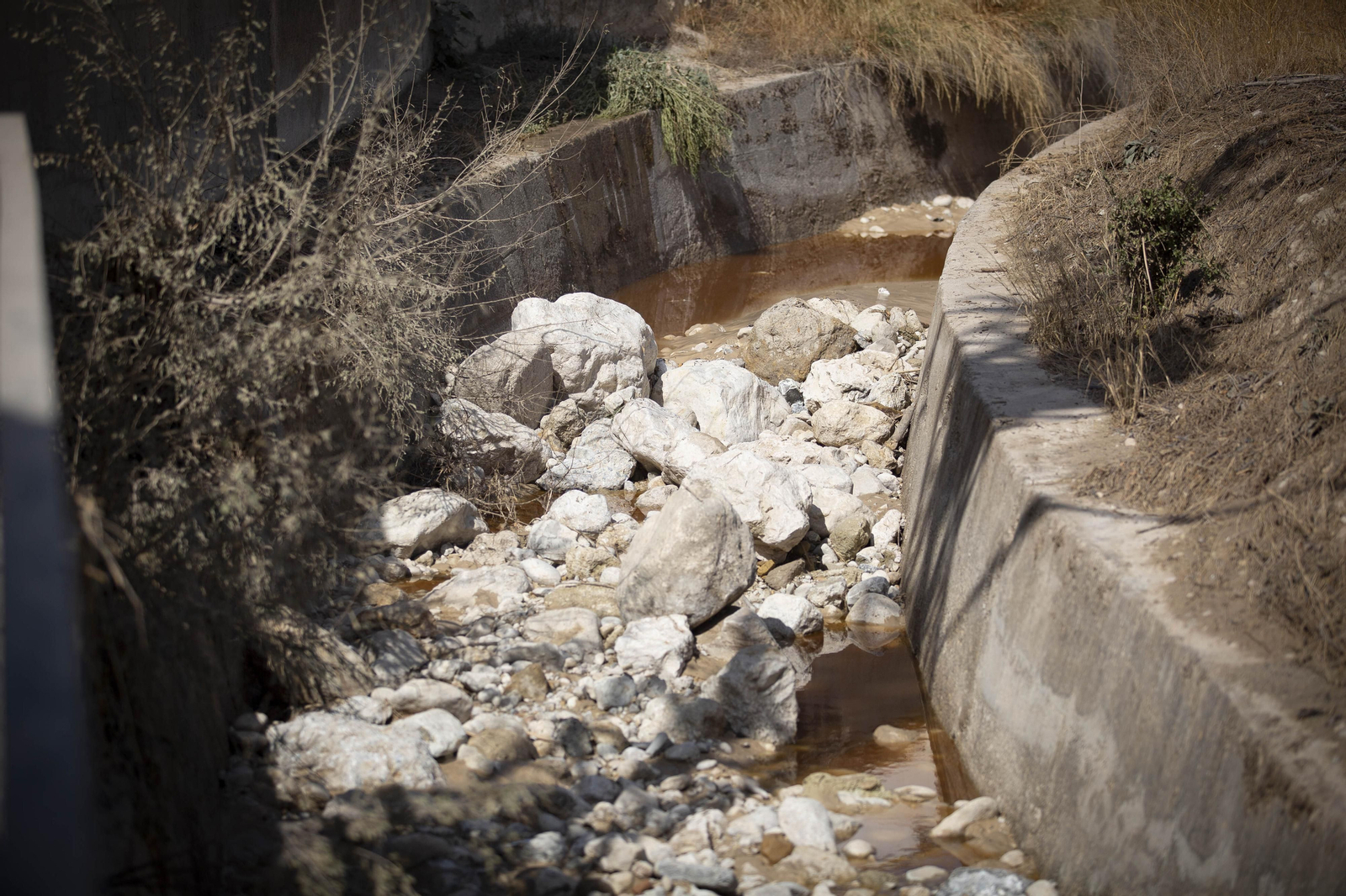 Así trabajan los vecinos de Casanueva y Zujaira para retirar los daños de la tromba de agua