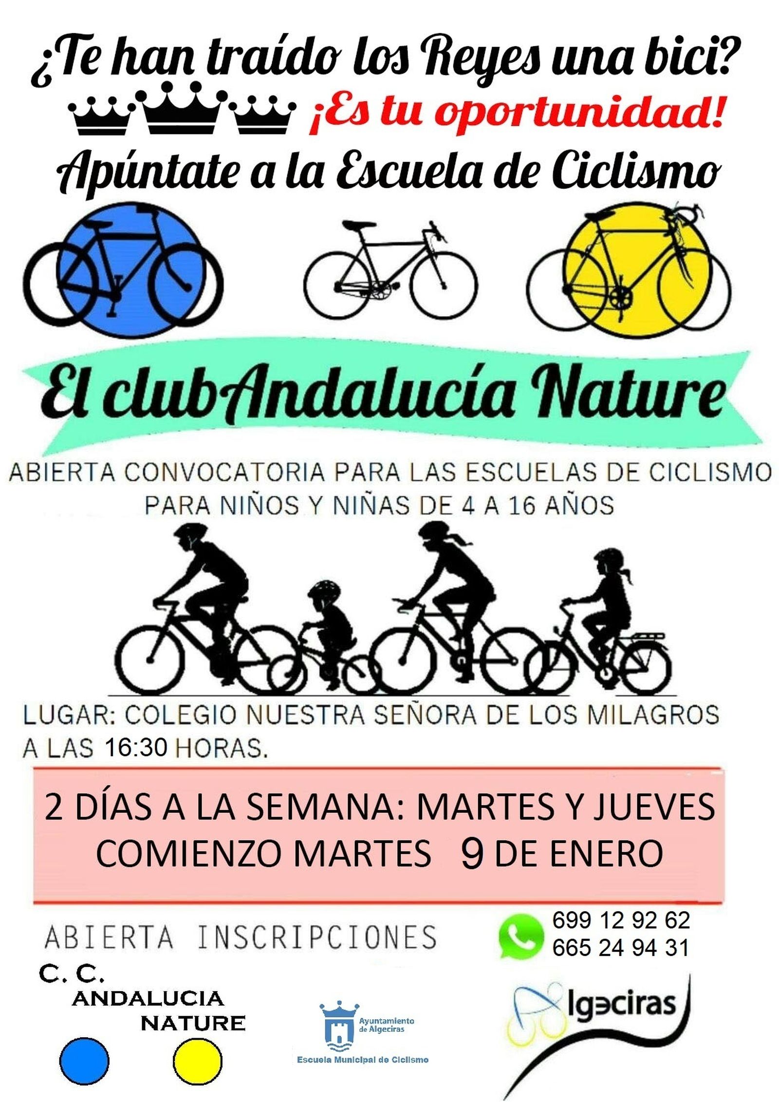 La escuela ciclista de Algeciras, a tope