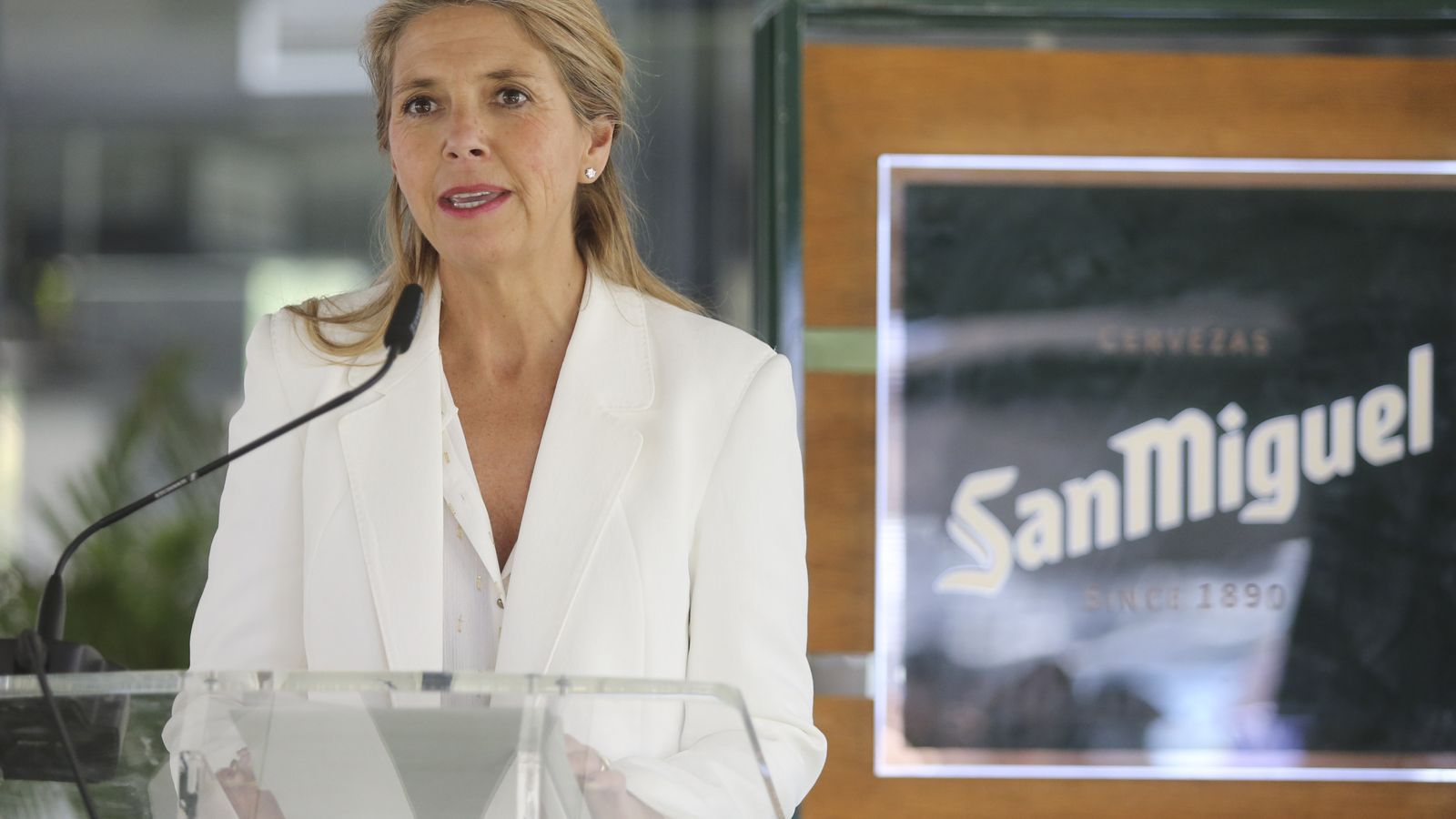 Silvia Delgado durante la presentación de la campaña.