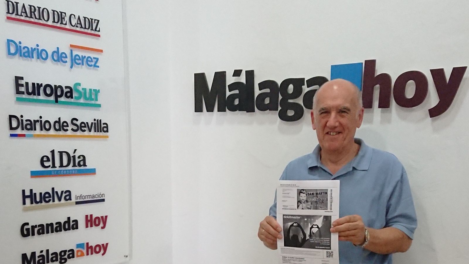 Carlos Albisbeascoechea, marido de la ganadora María Cristina Giuffré.