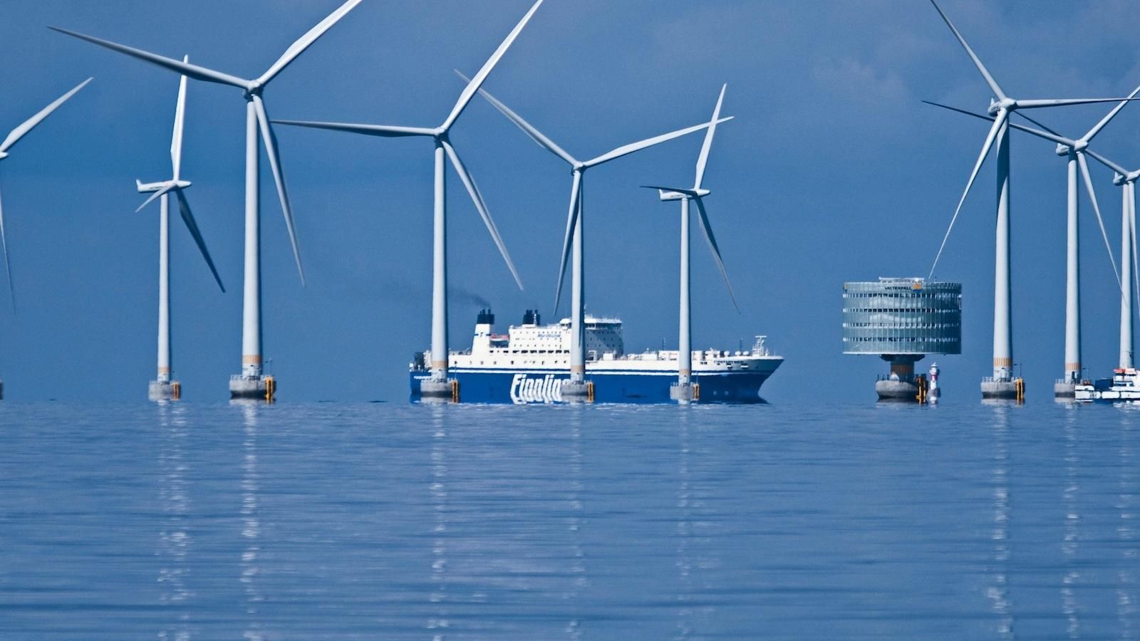 Parque eólico marino danés, en aguas del Mar del Norte, en una imagen de 2013.