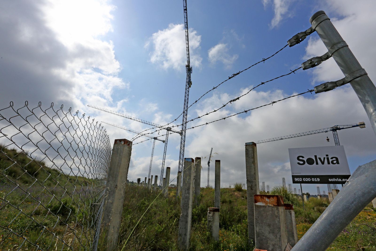 Terrenos del entorno de Sherry Golf, el campo de golf de Guadabajaque.