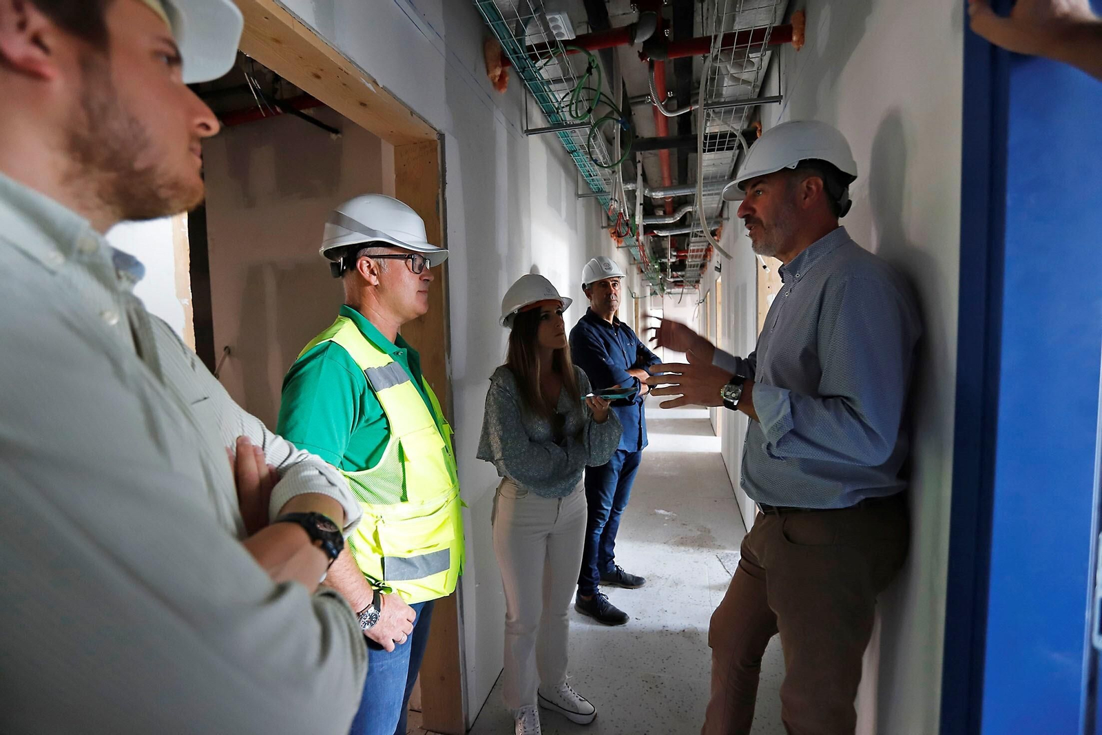 Imágenes de las obras de la residencia de estudiantes de Huelva