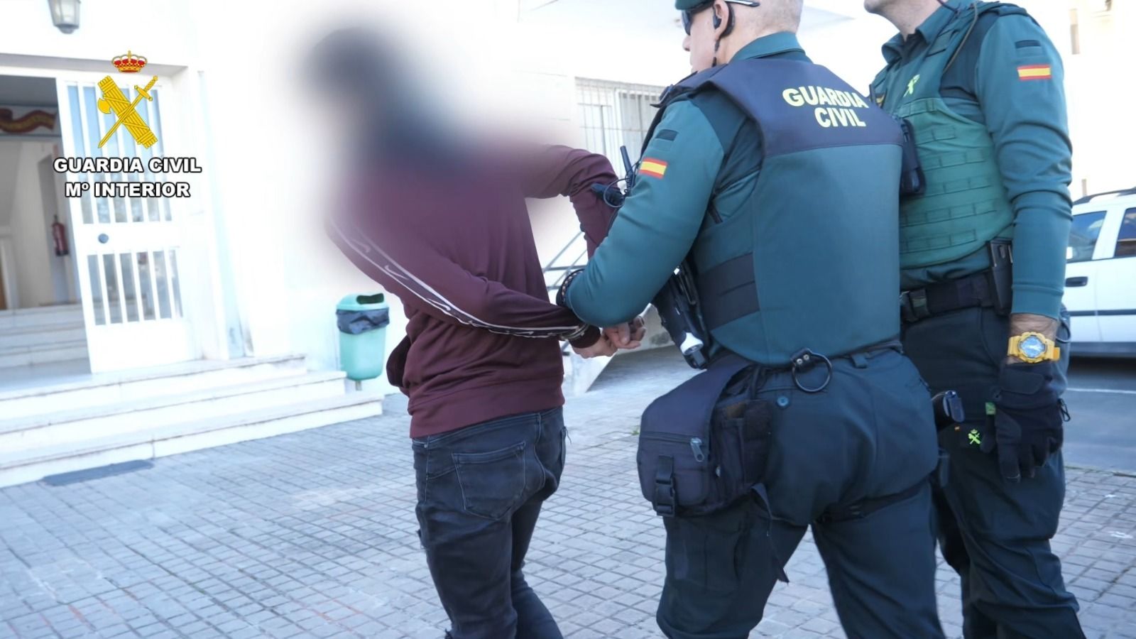 Uno de los detenidos por la agresión.