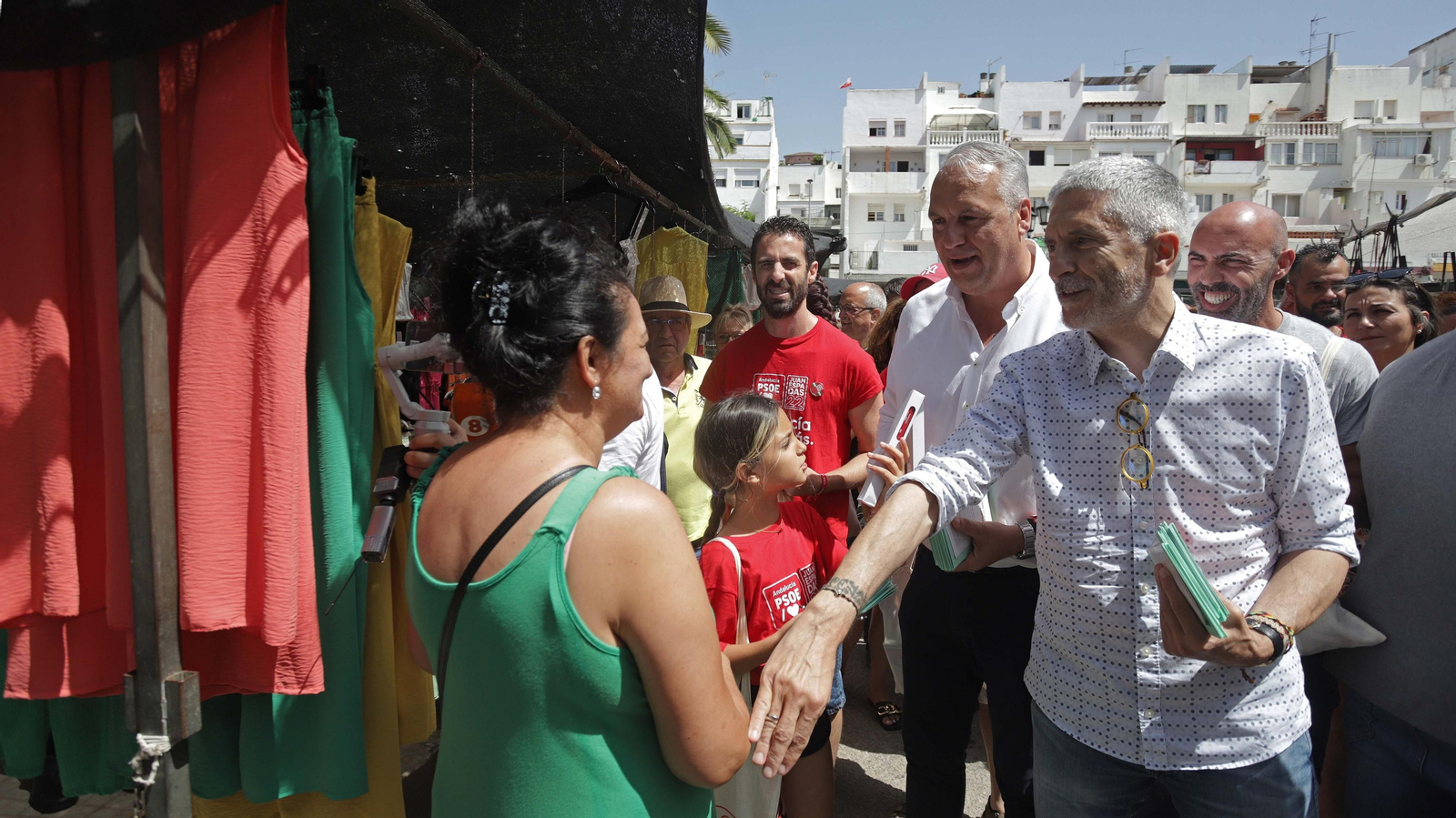Fotos del acto de campaña de Fernando Grande-Marlaska en San Roque