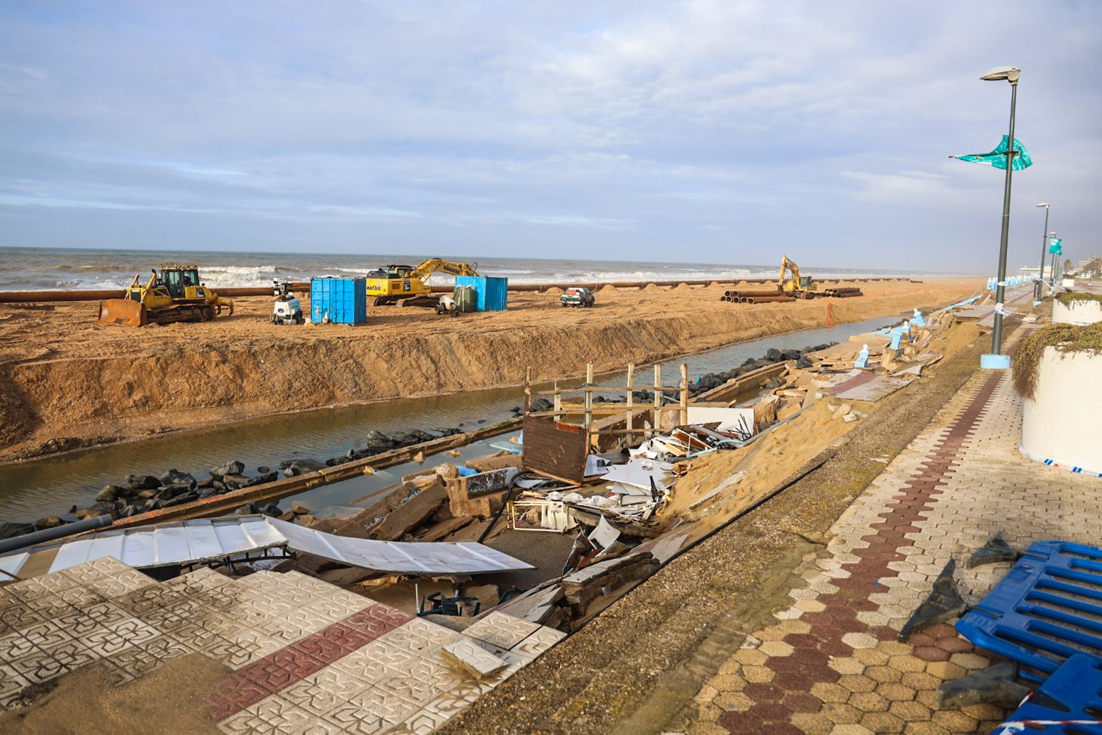 Fotografías de las zonas más perjudicadas de Matalascañas tras los últimos temporales