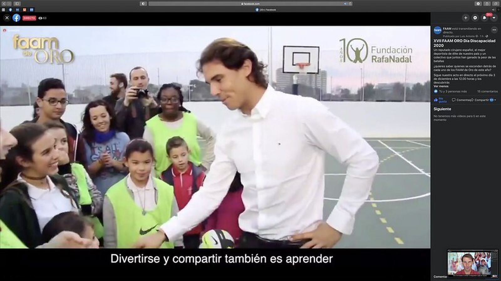 Rafa Nada en la Fundación